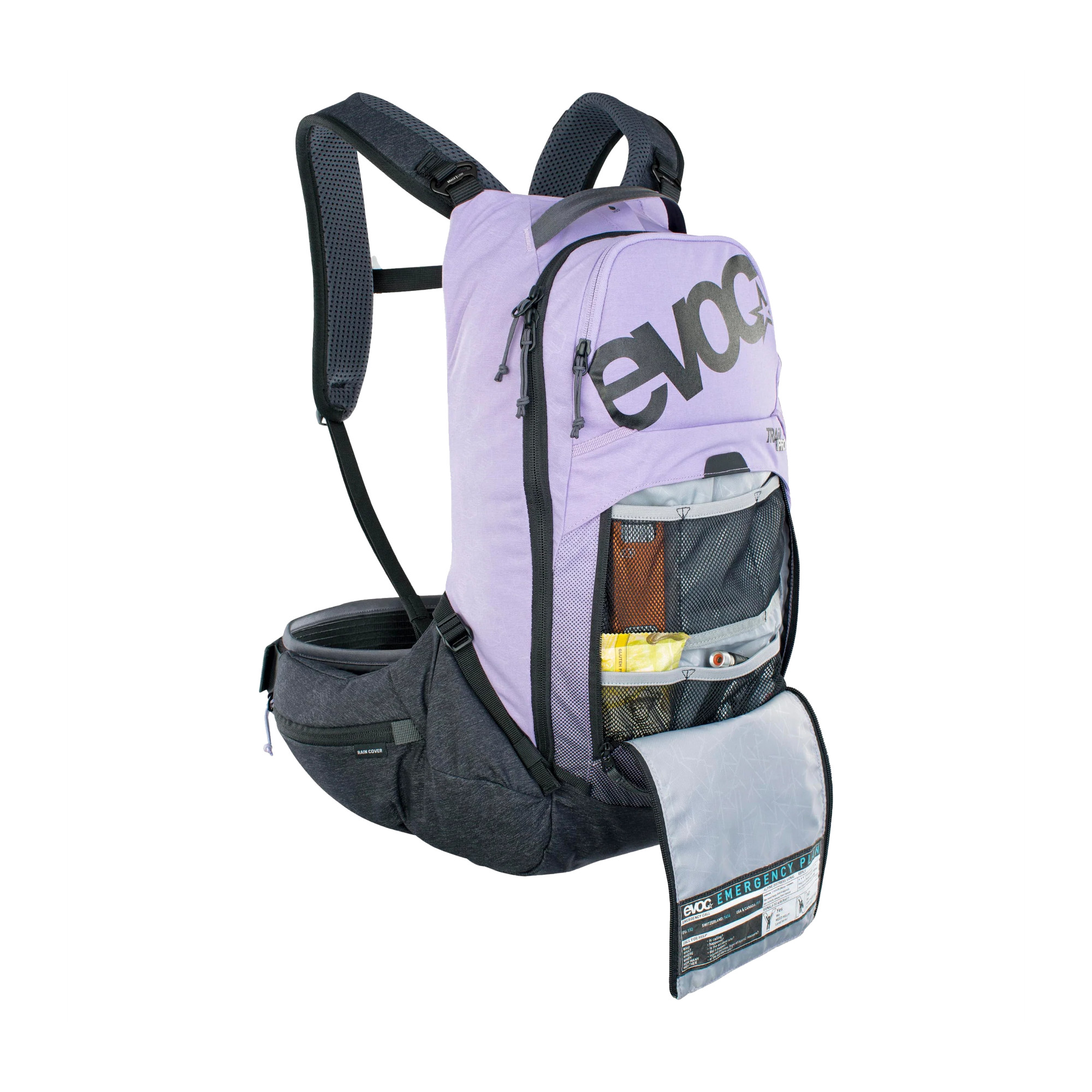 Evoc Trail Pro 16 Protektorrucksack schwarz-lila (L/XL)