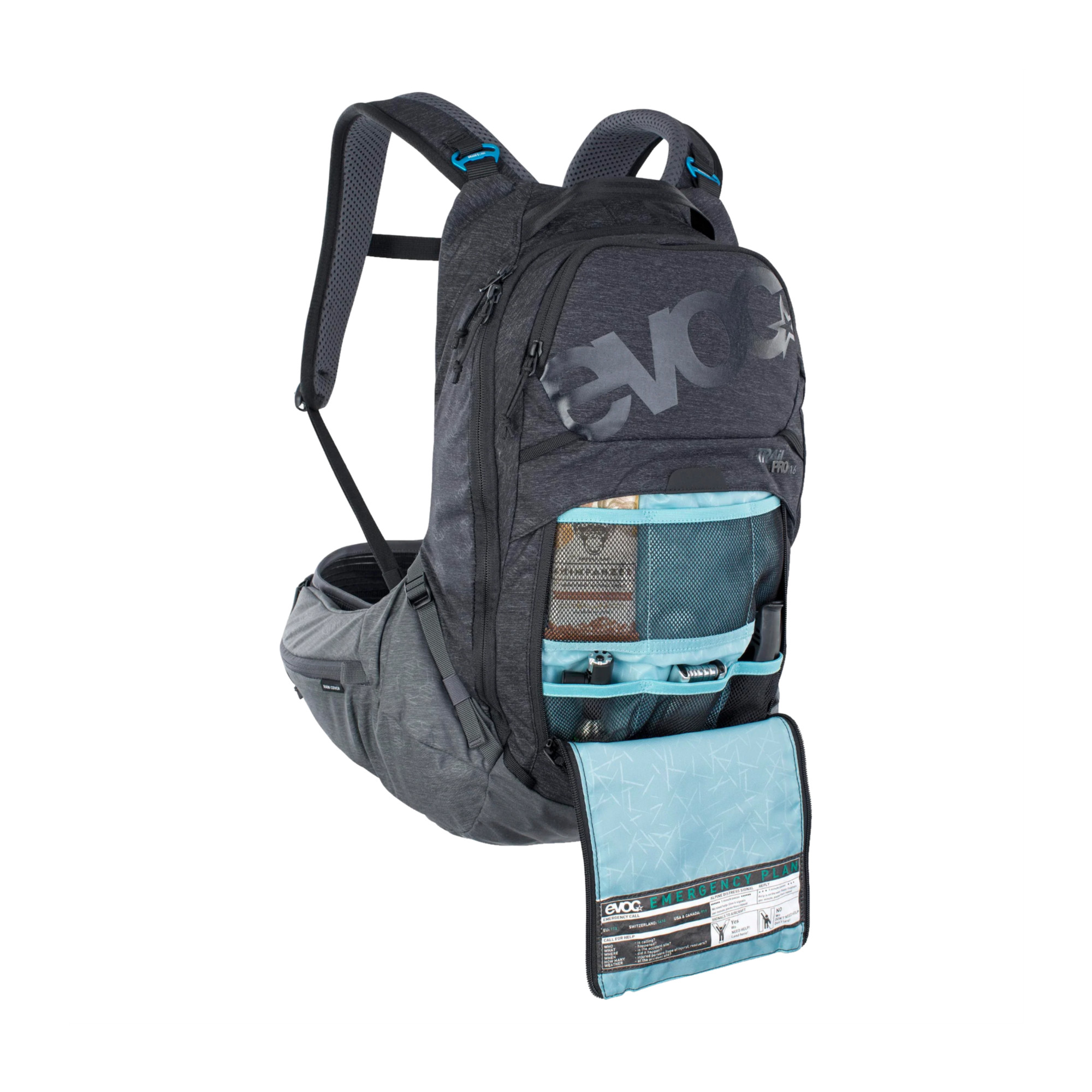 Evoc Trail Pro 16 Protektorrucksack schwarz-grau (S/M)