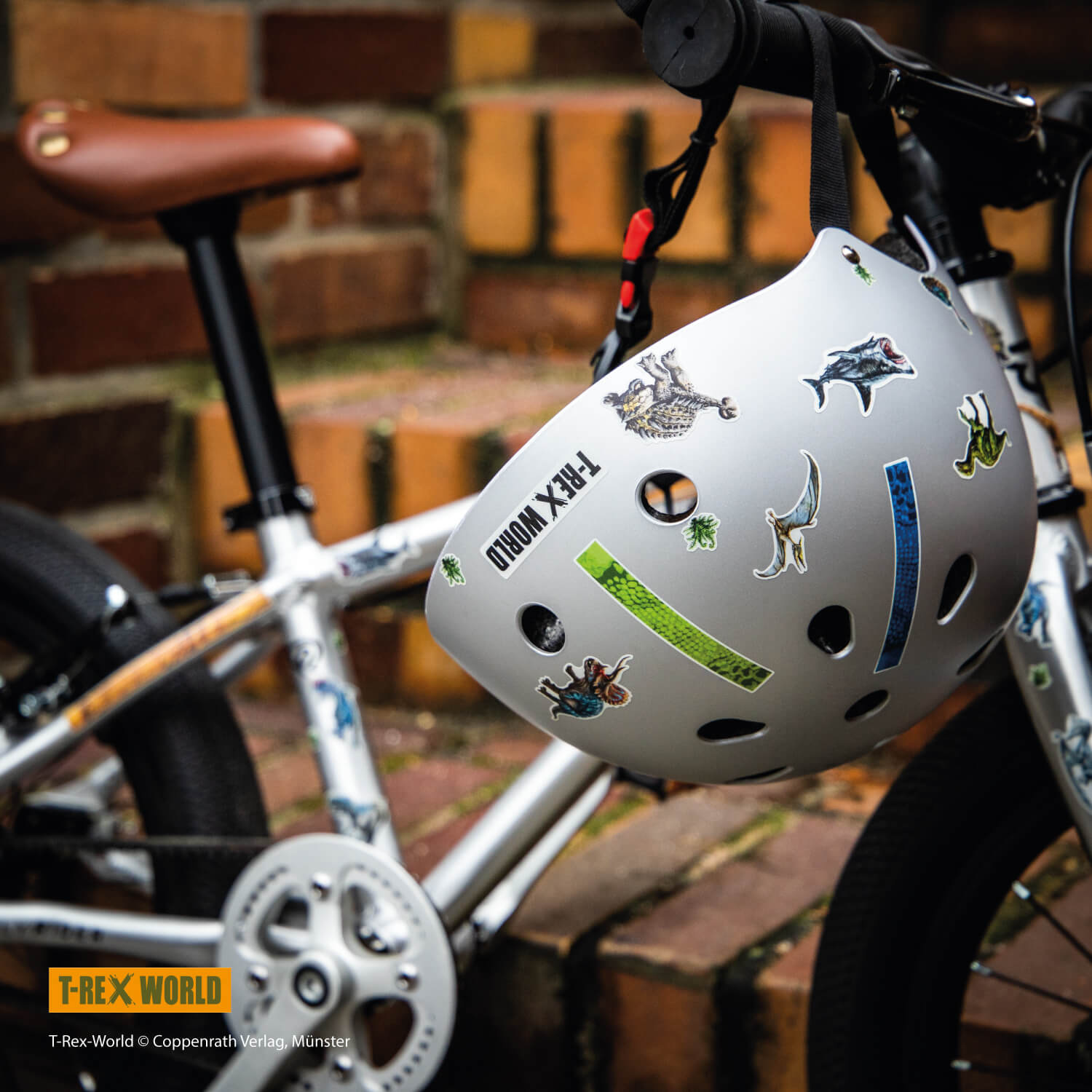 Farbviereck Fahrradaufkleber Reflex T-Rex-World