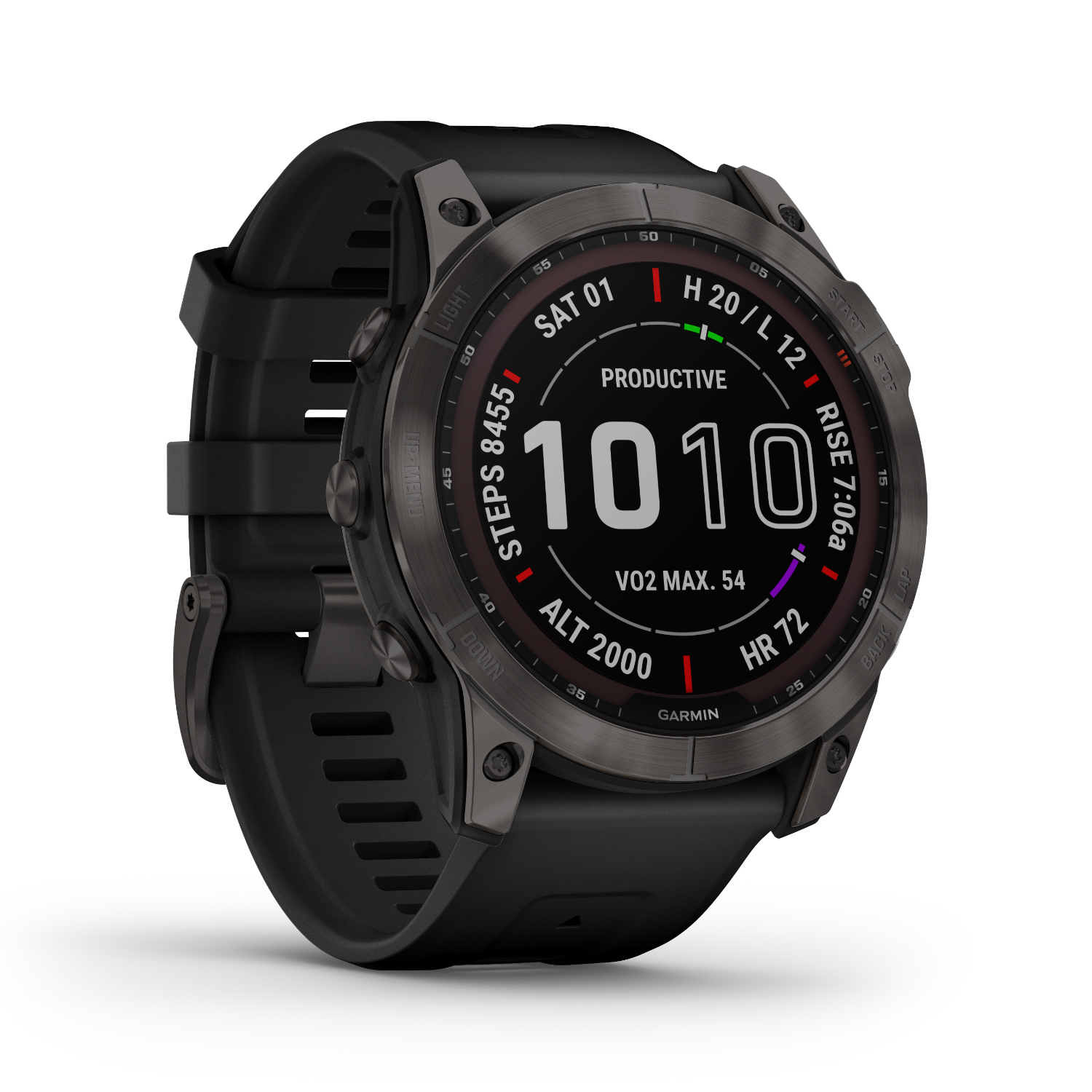 Garmin Fenix 7X Sapphire Solar Titan GPS-Multisport Smartwatch