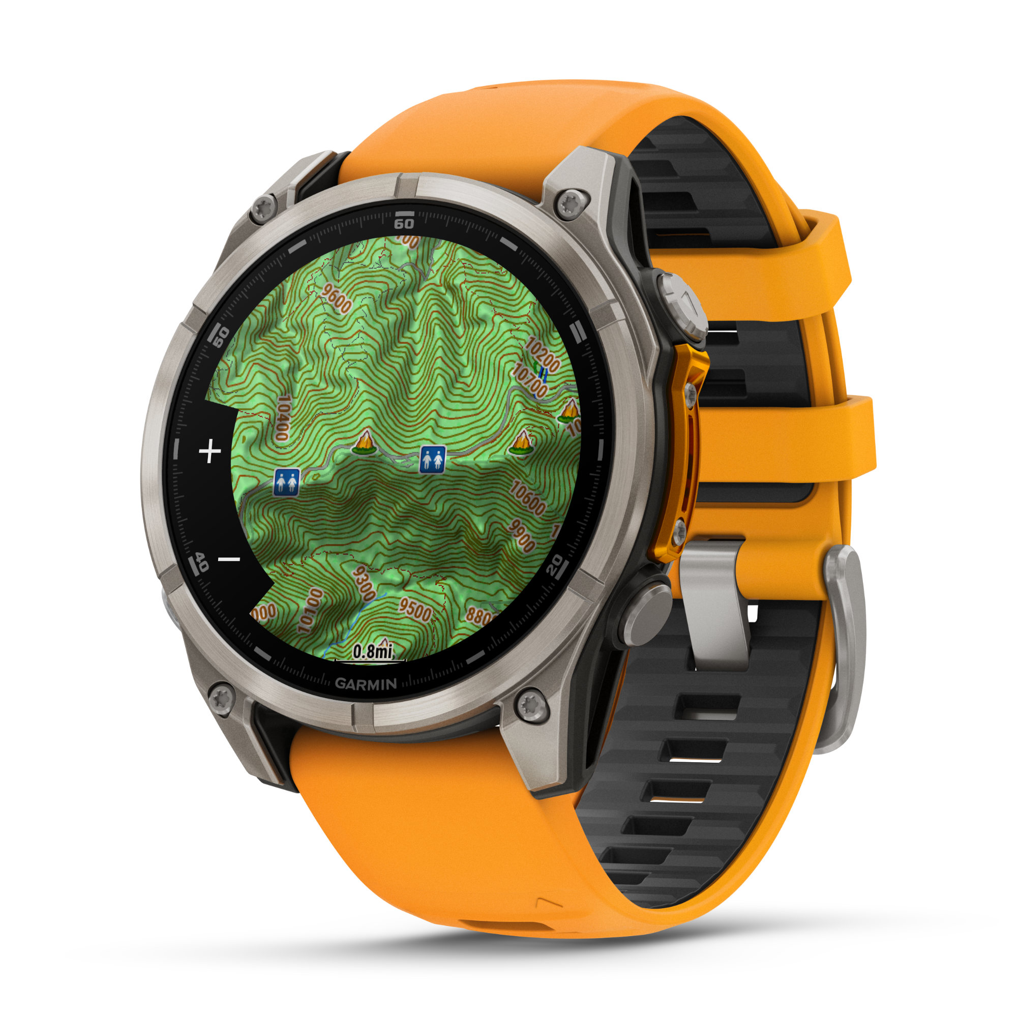 Garmin Fenix 8 AMOLED Smartwatch GPS orange-titan-graphit