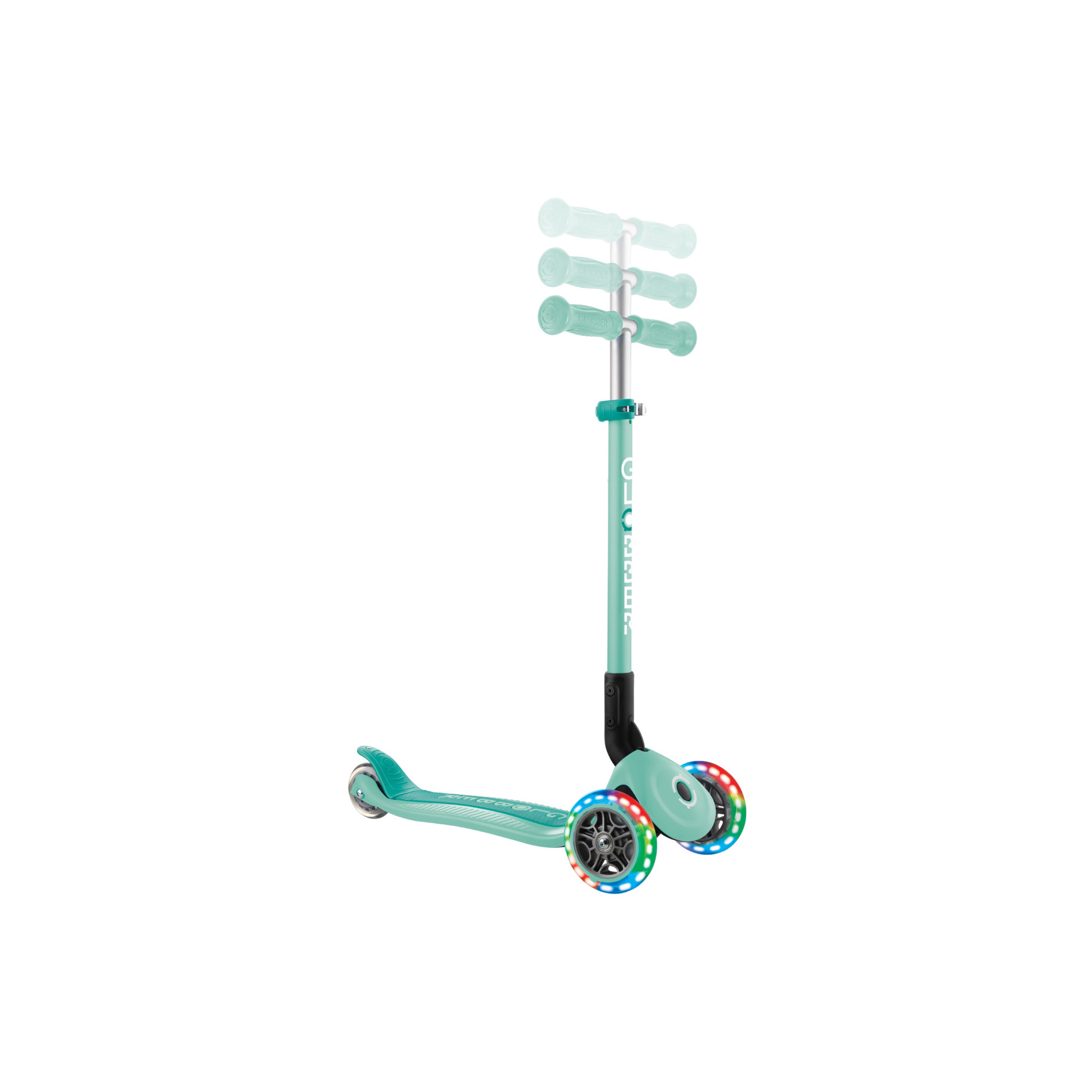 Globber Primo Foldable Lights V2 Scooter grün