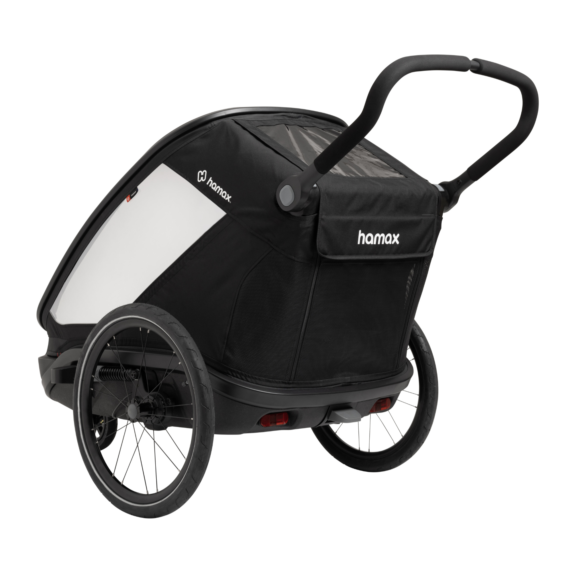 Hamax Outback Next Fahrradanhänger Kinder 2 schwarz
