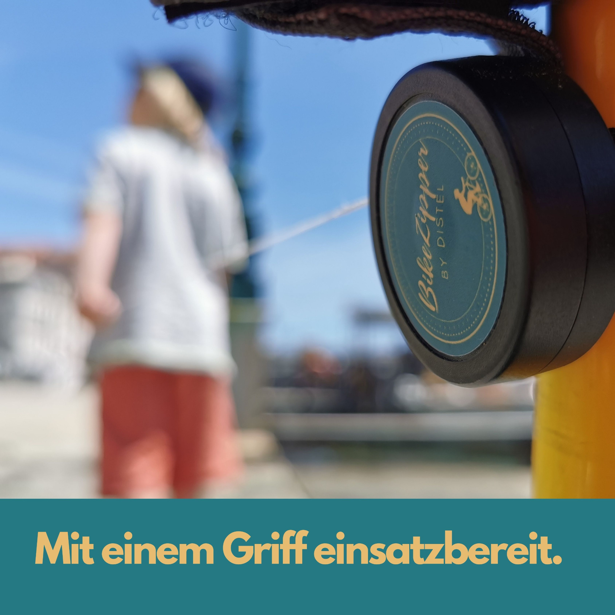 mySTOPY BikeZipper Abschleppseil für Kinderfahrräder & Laufräder