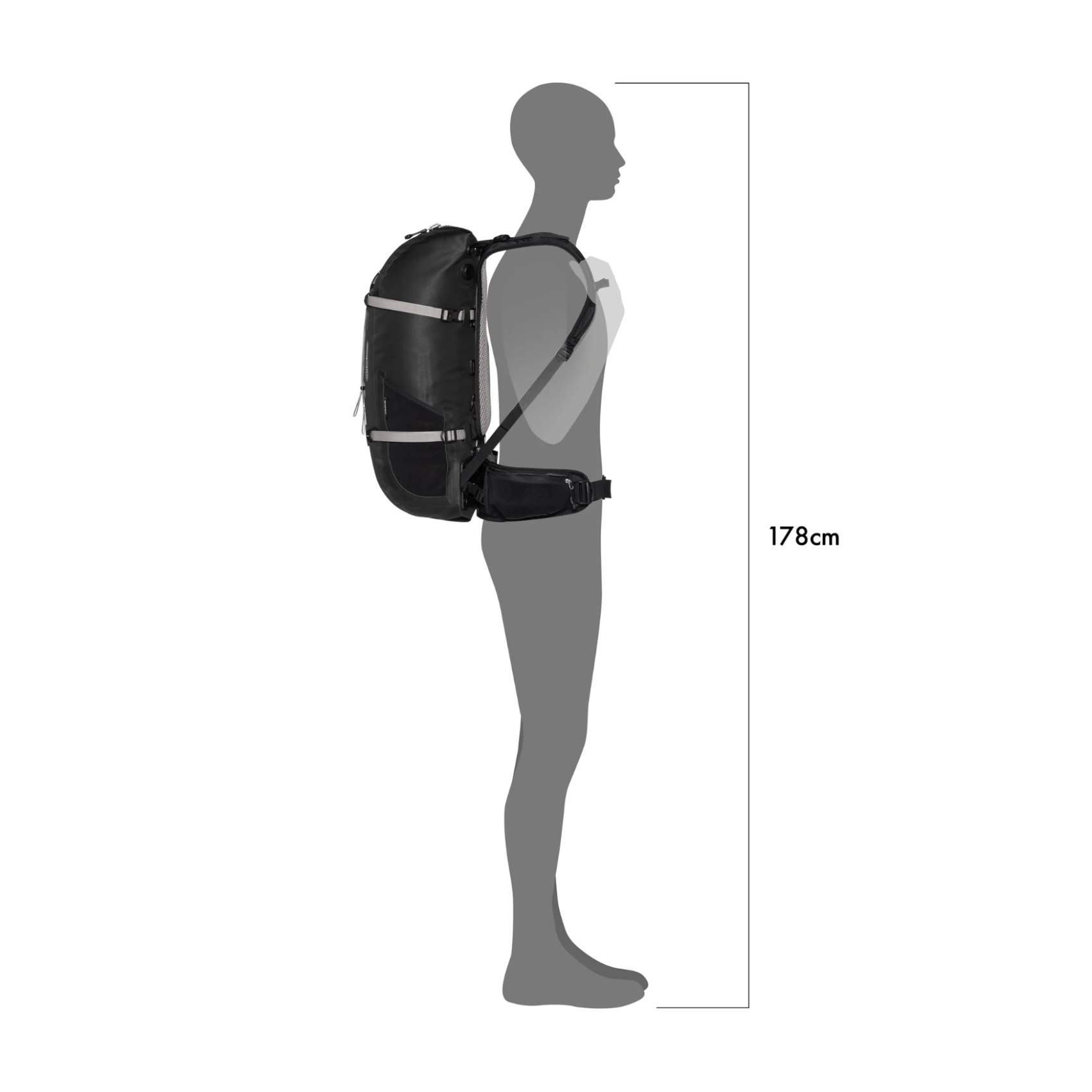 Ortlieb Atrack 25 l Outdoor-Rucksack schwarz/beige