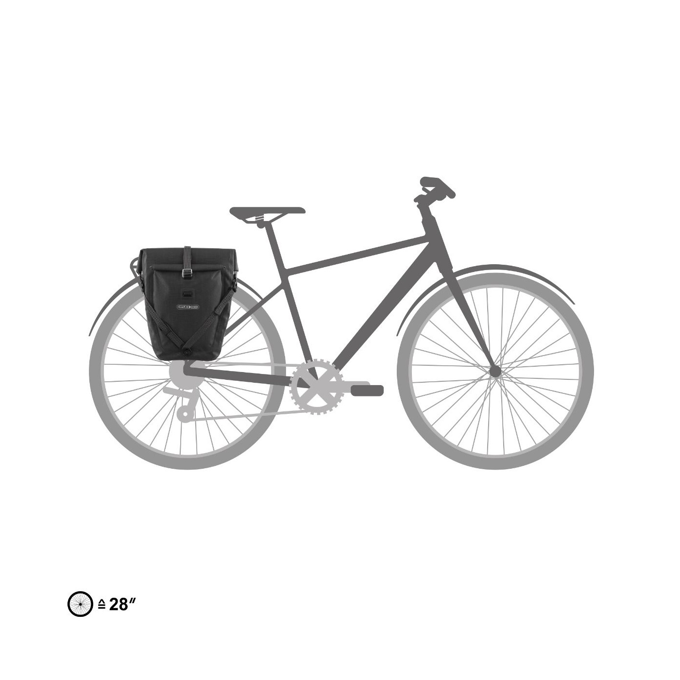 Ortlieb Back-Roller Plus Fahrrad-Packtasche (Schwarz)