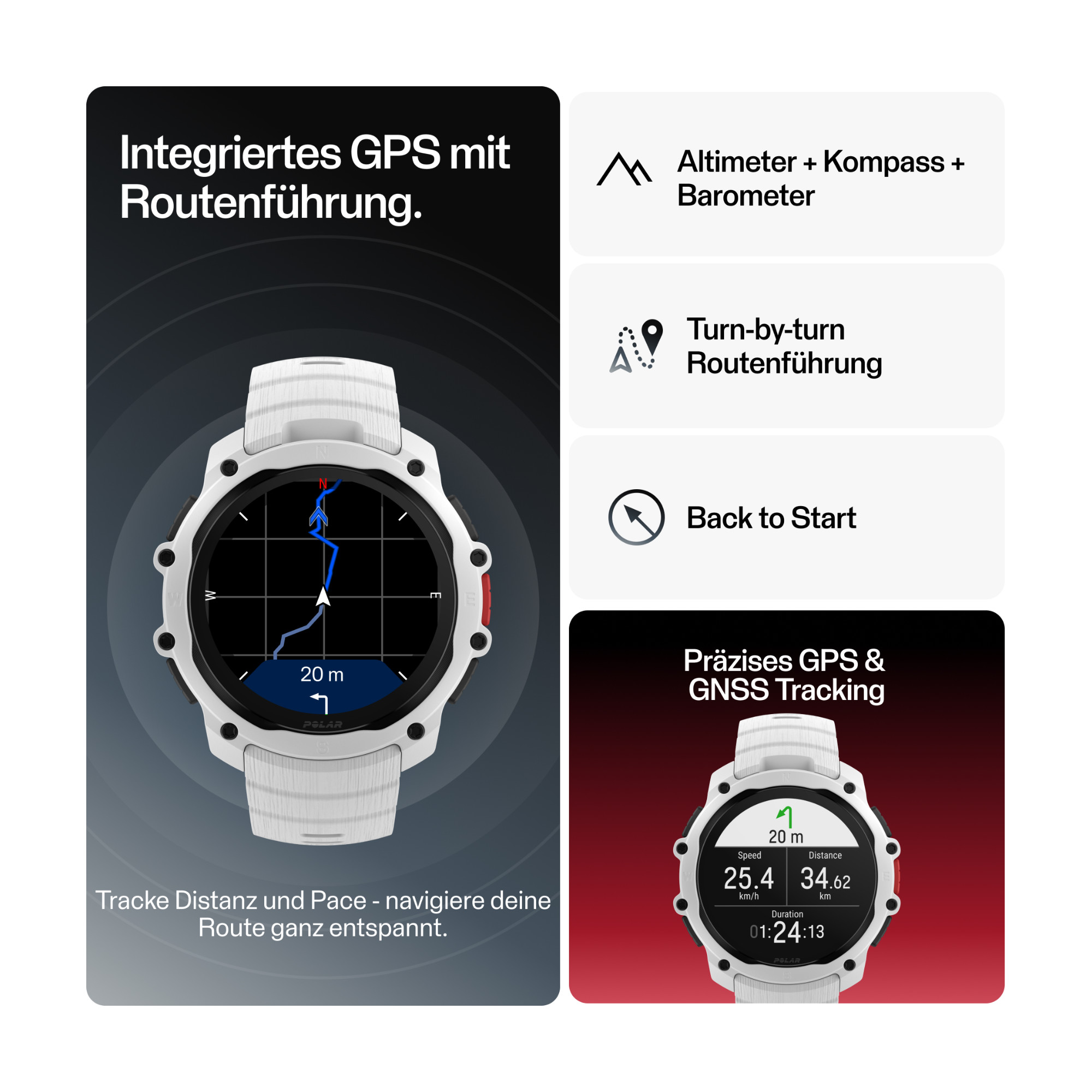 Polar Street X Sport Smartwatch weiß