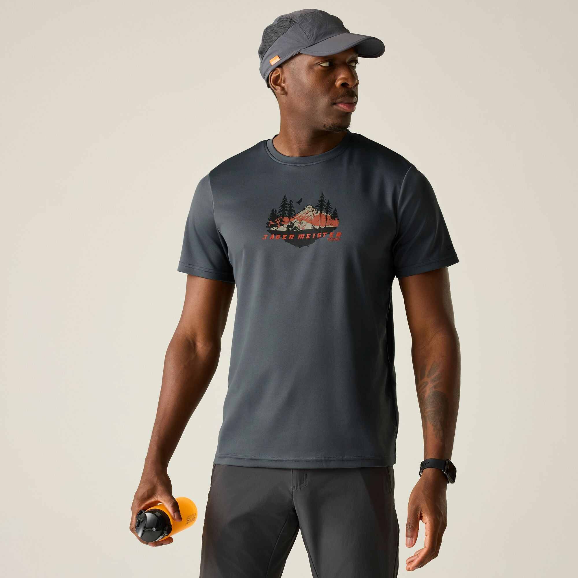 Regatta Fingal Slogan Shirt kurzarm Herren