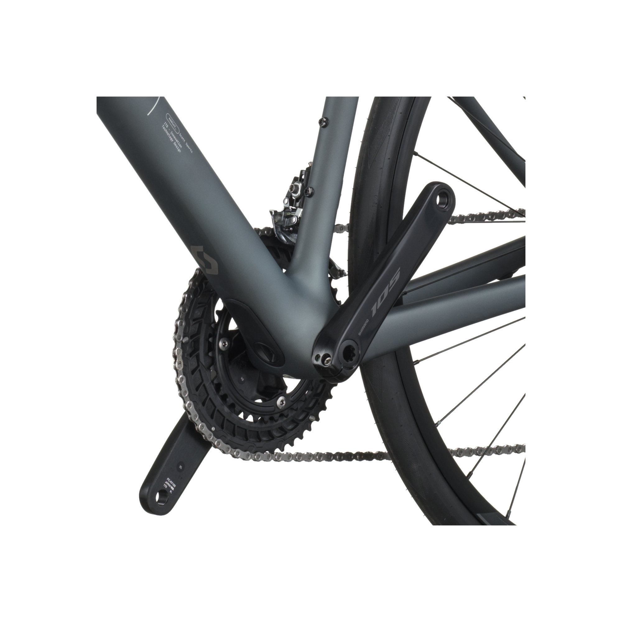 Scott Addict 50 Rennrad 28" grau
