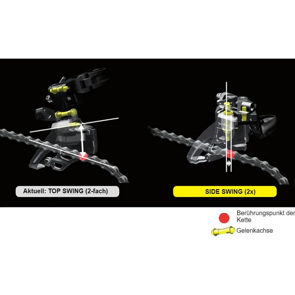 Shimano Deore FD-M4100-M Umwerfer (2x10-fach) Side Swing Schelle