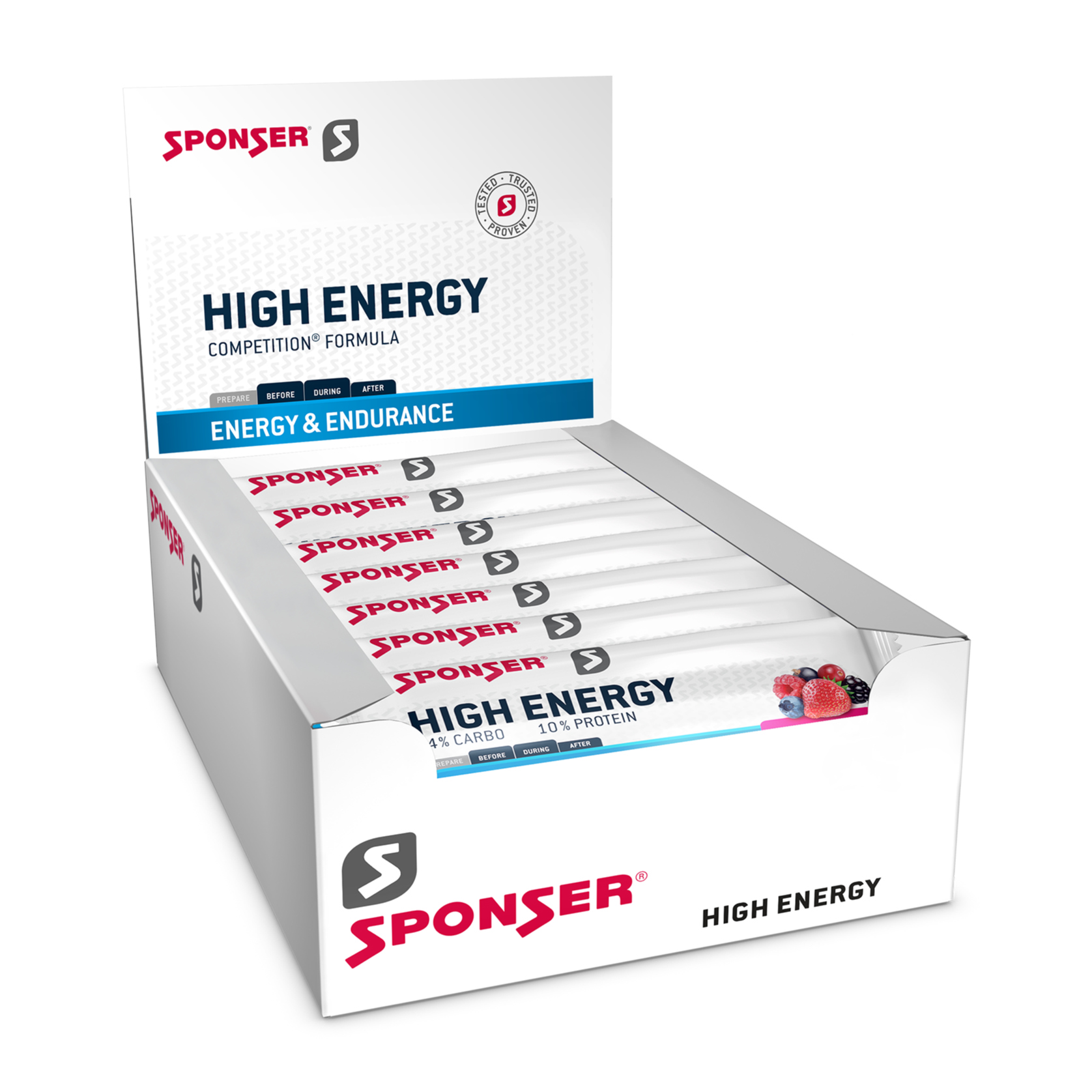 Sponser High Energy Bar Energieriegel Box (30 x 45 g)