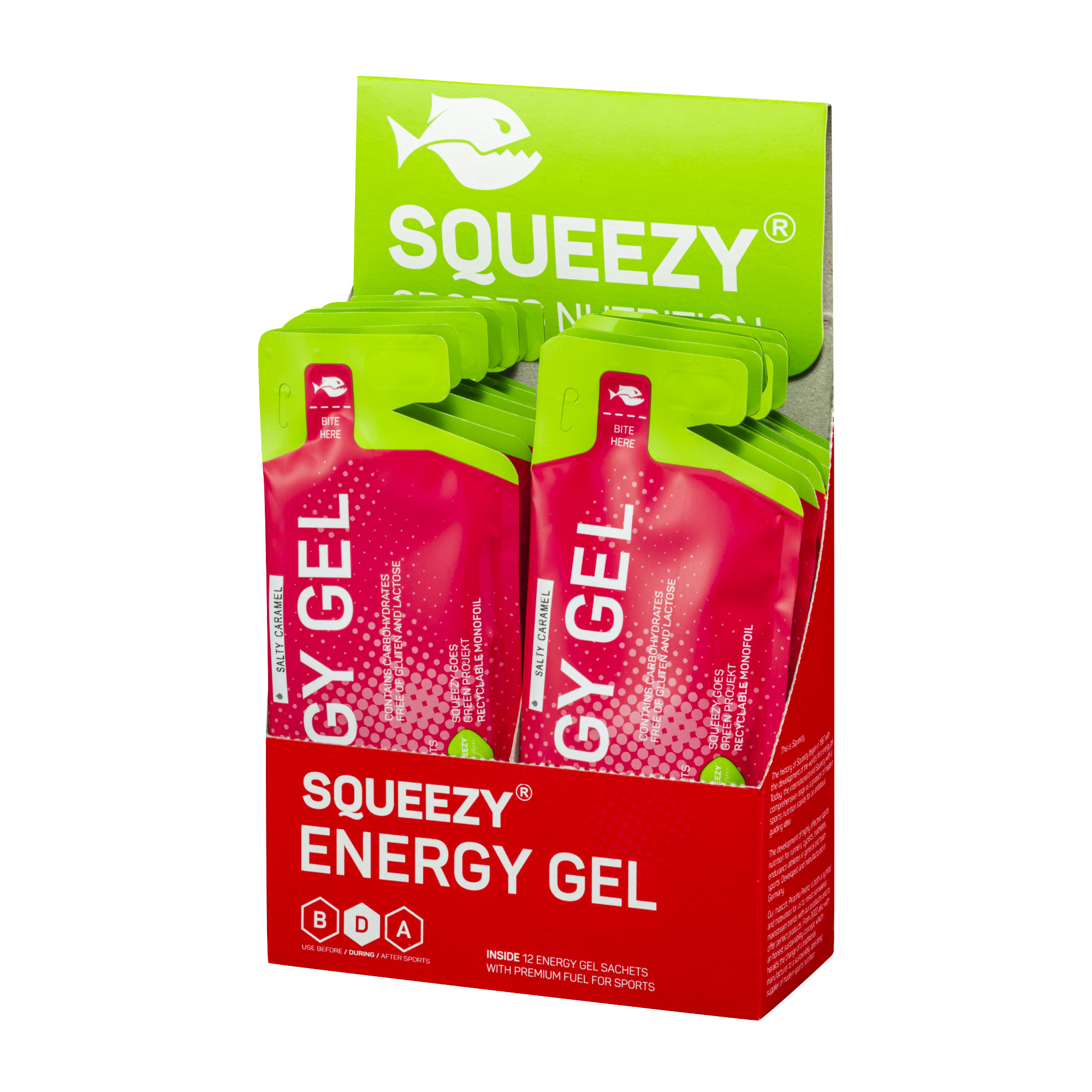 Squeezy Energy Gel vegan Box (12 x 30/33 g)