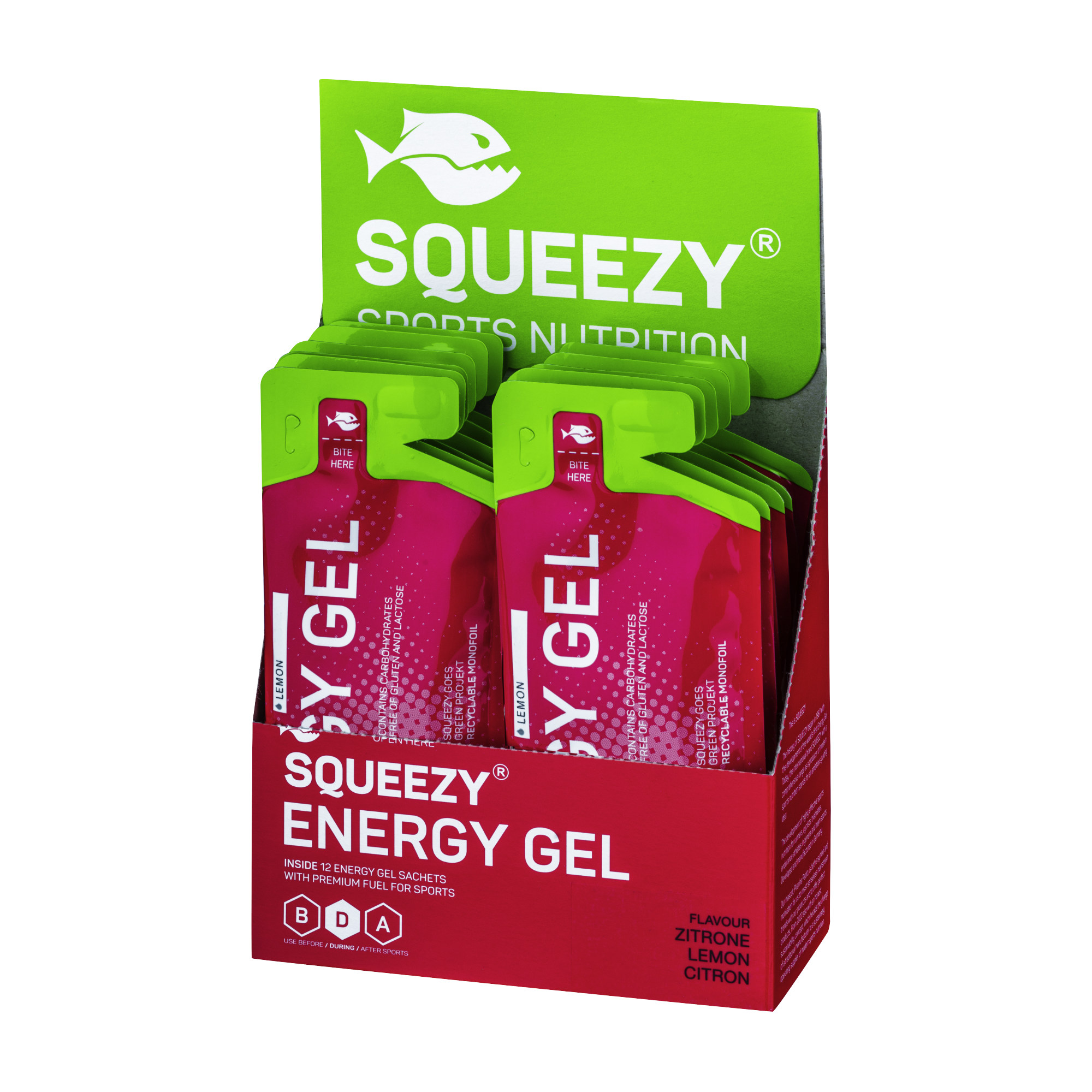 Squeezy Energy Gel vegan Box (12 x 30/33 g)