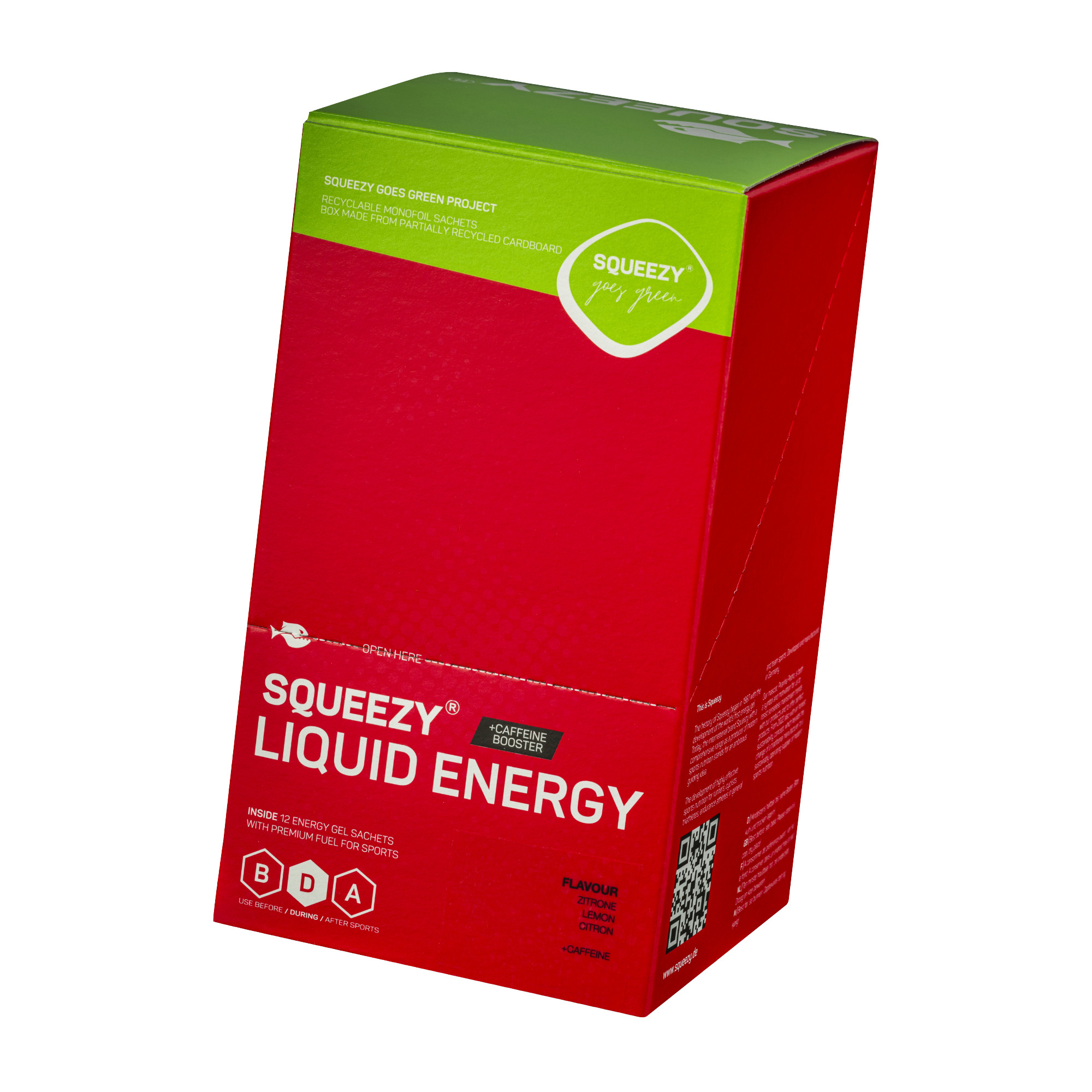 Squeezy Liquid Energy Gel vegan Box (12 x 60 ml)