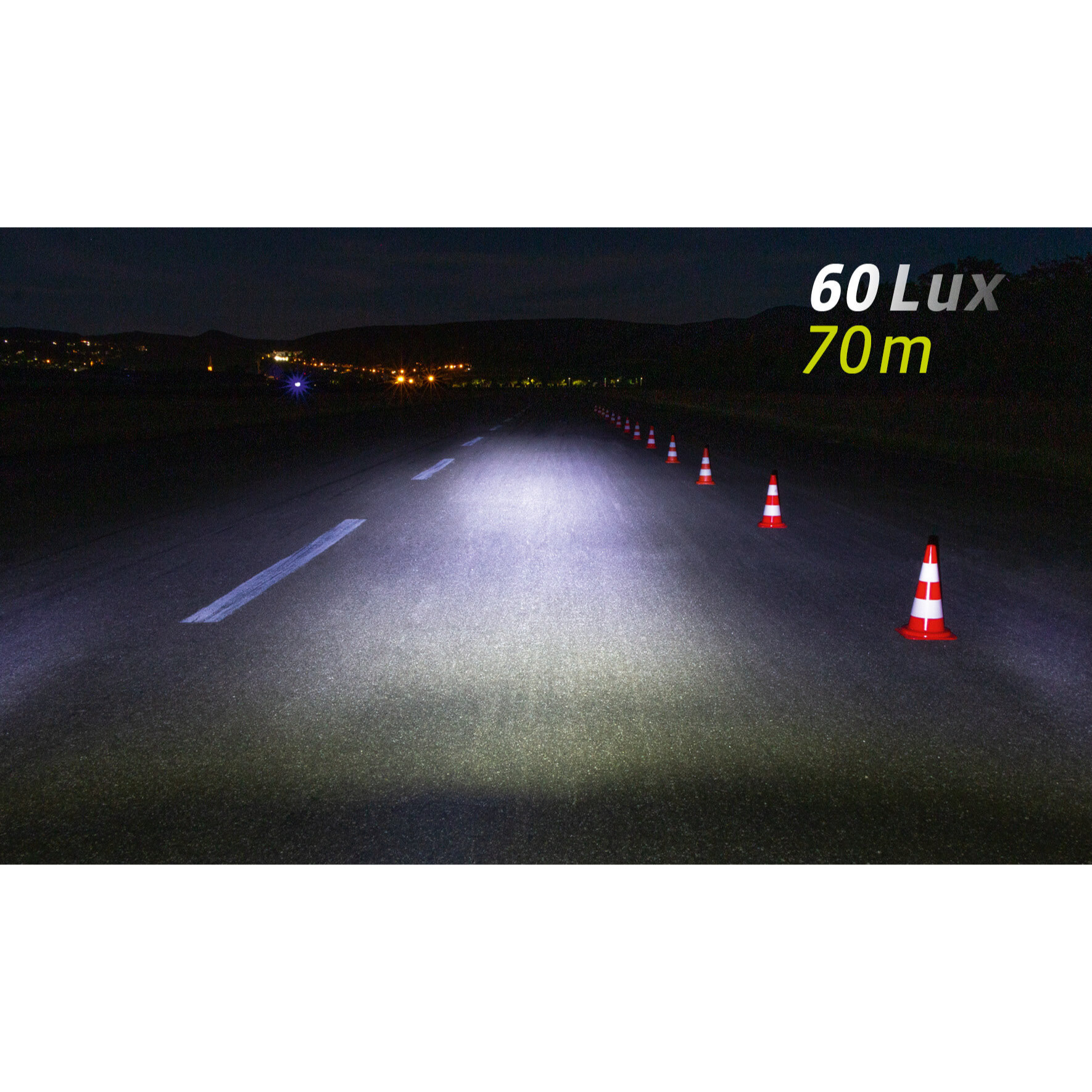 VDO Eco Light M60 + Red Fahrrad Licht Set