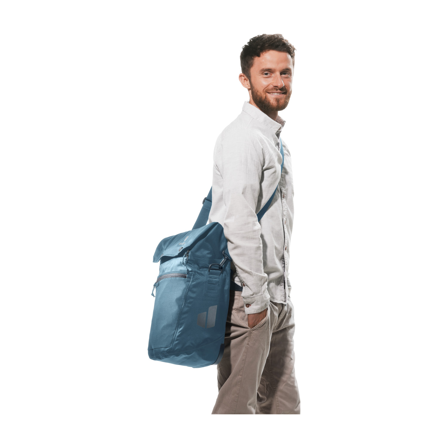 Deuter Mainhattan 17+10 Fahrradtasche hellblau