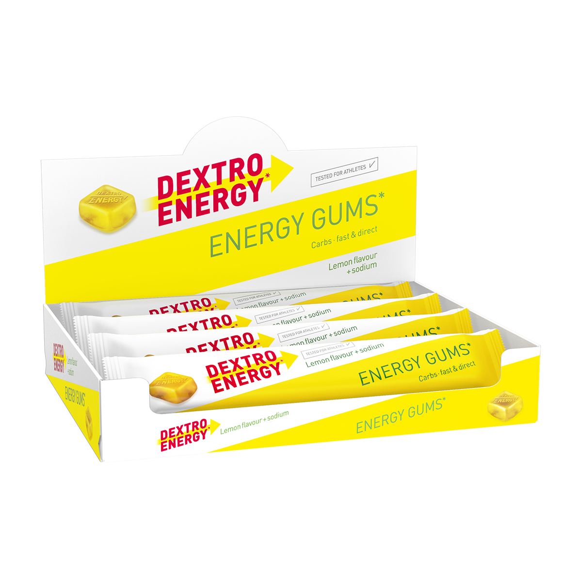Dextro Energy* Gums Fruchtgummi Box (8 x 45 g)