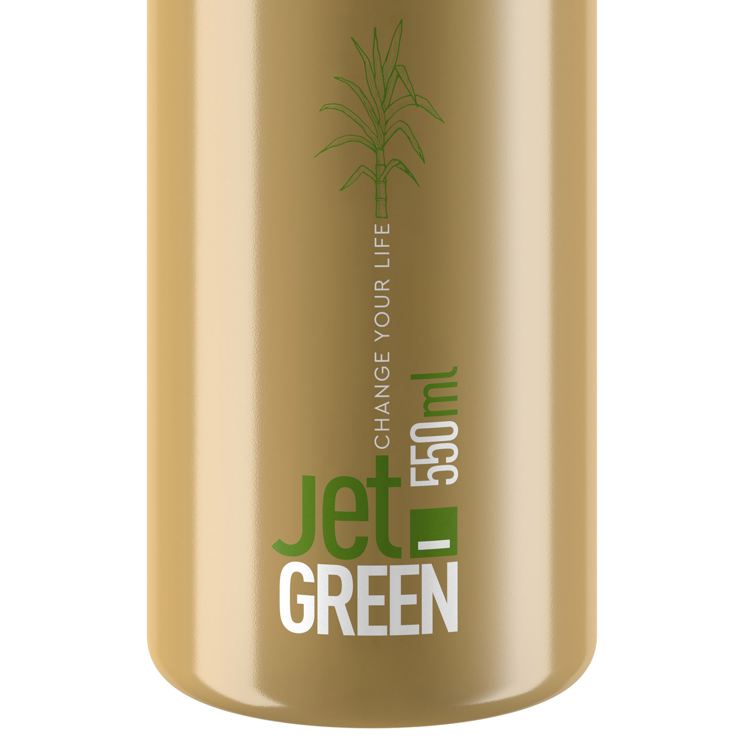 Elite Jet Green Plus Bio-Fahrrad-Trinkflasche (550 ml)