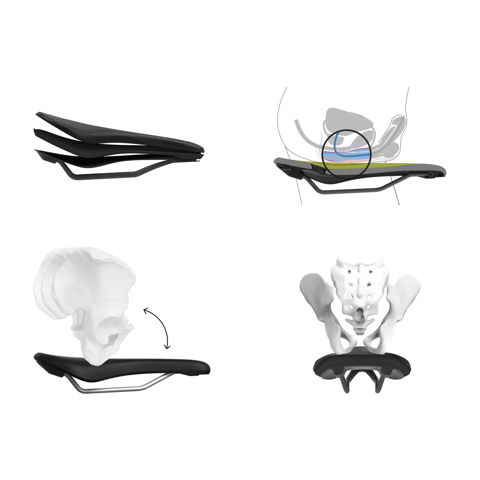 Ergon SR Allroad Core Pro Men Fahrradsattel Rennrad/Gravel