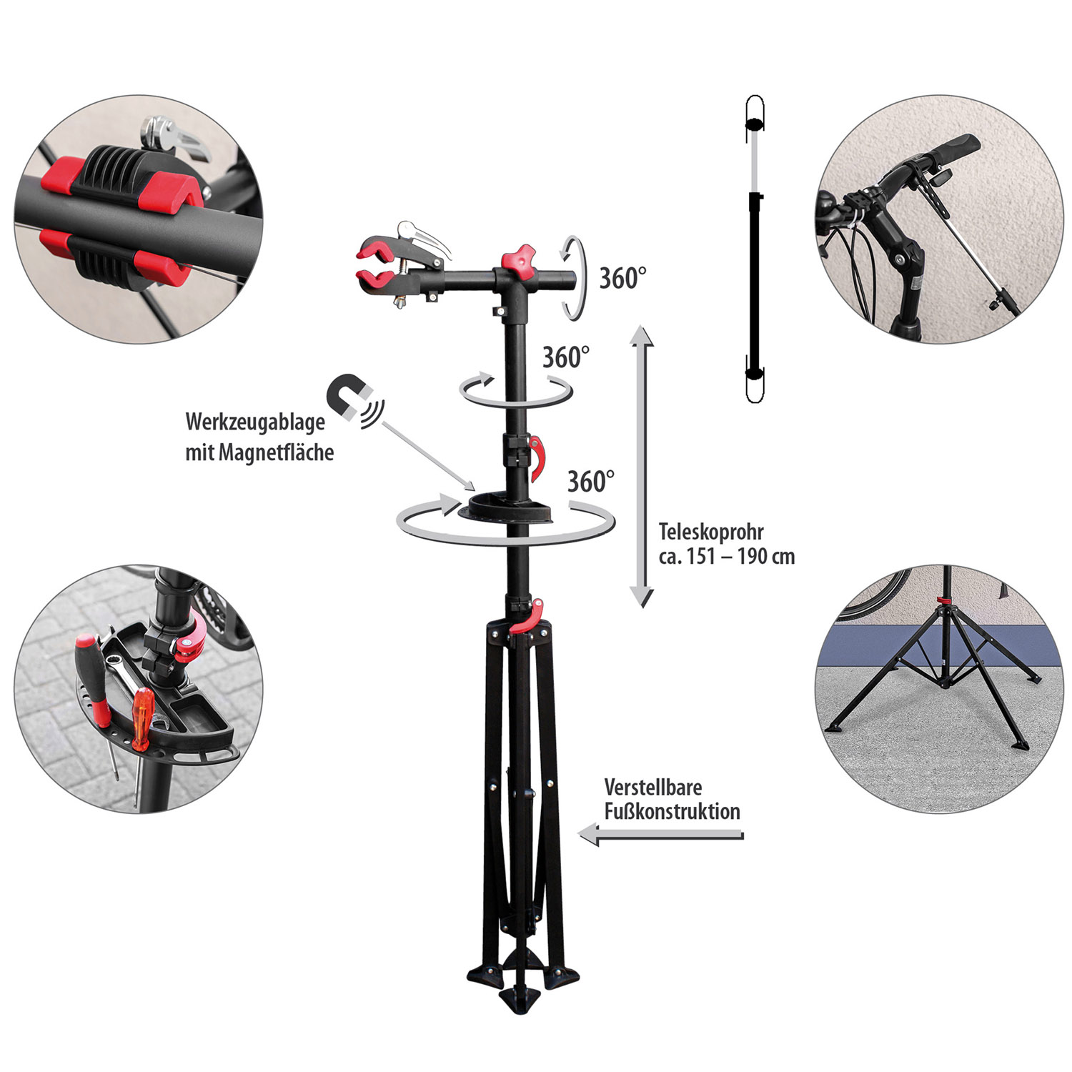 Eufab Profi Fahrrad-Montageständer
