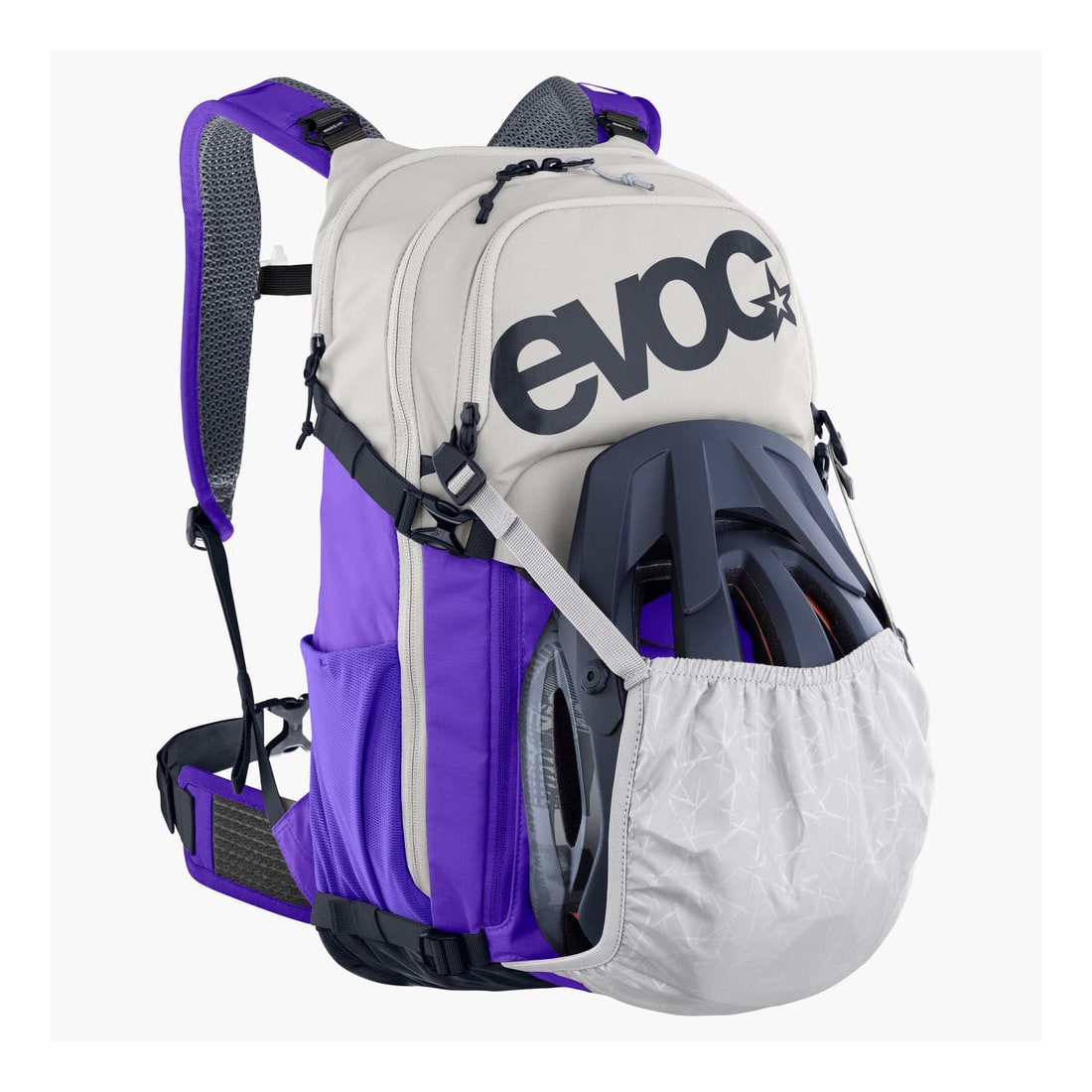 Evoc Stage 18 Fahrradrucksack grau-lila