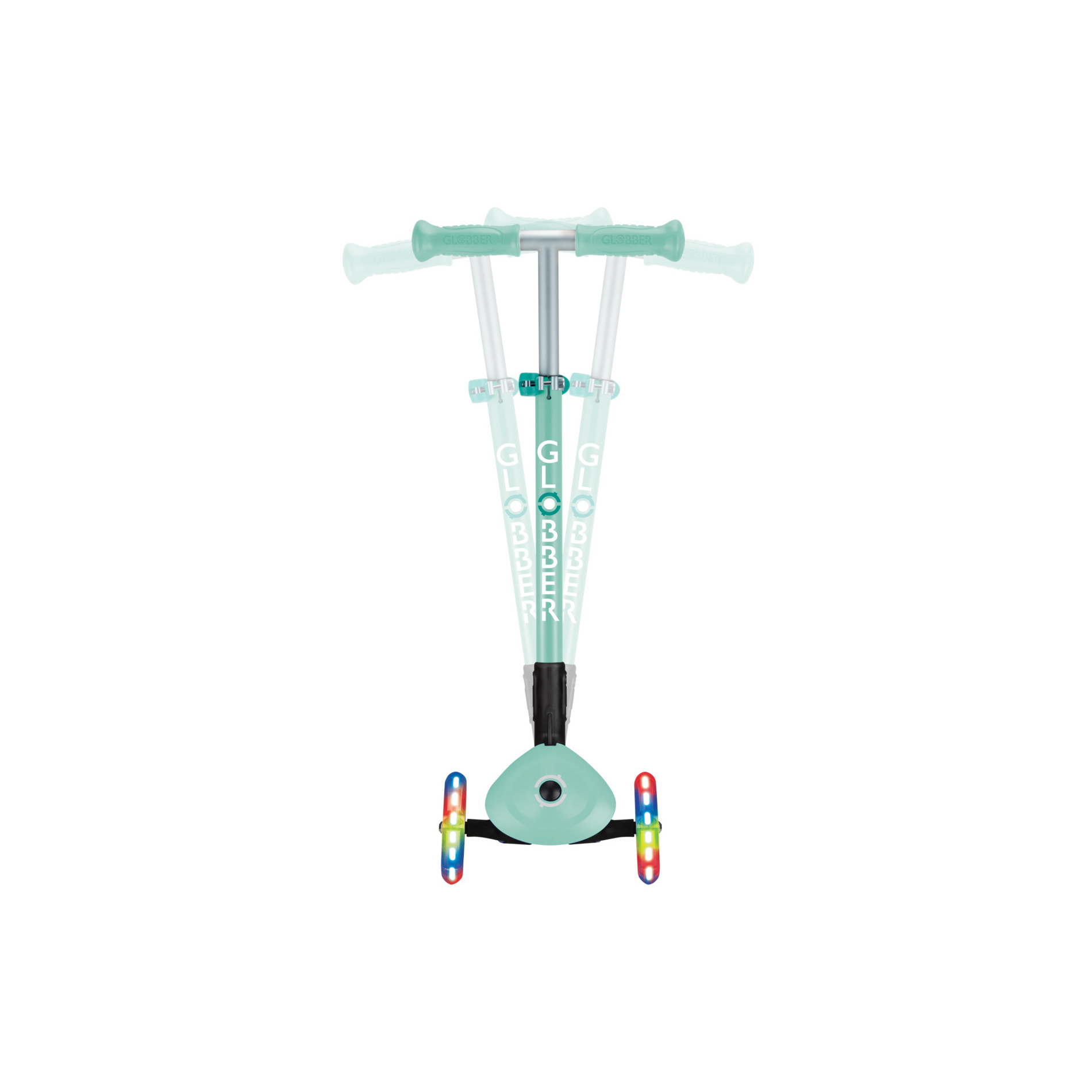 Globber Primo Foldable Lights V2 Scooter grün