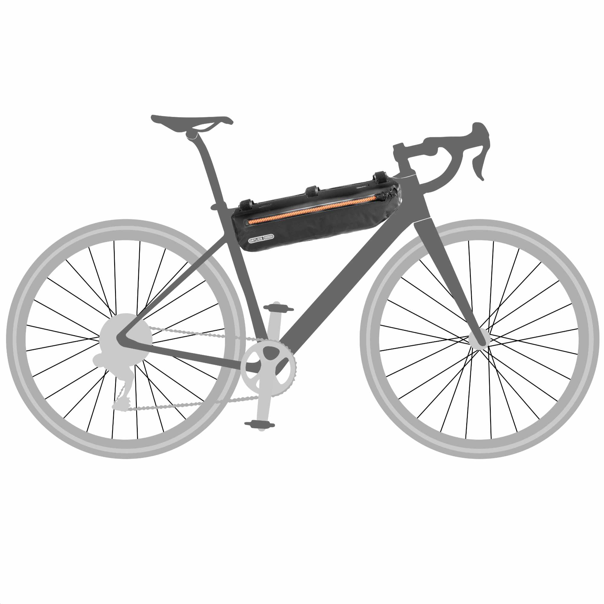 Ortlieb Frame-Pack Toptube Bikepacking-Rahmentasche (4 l)