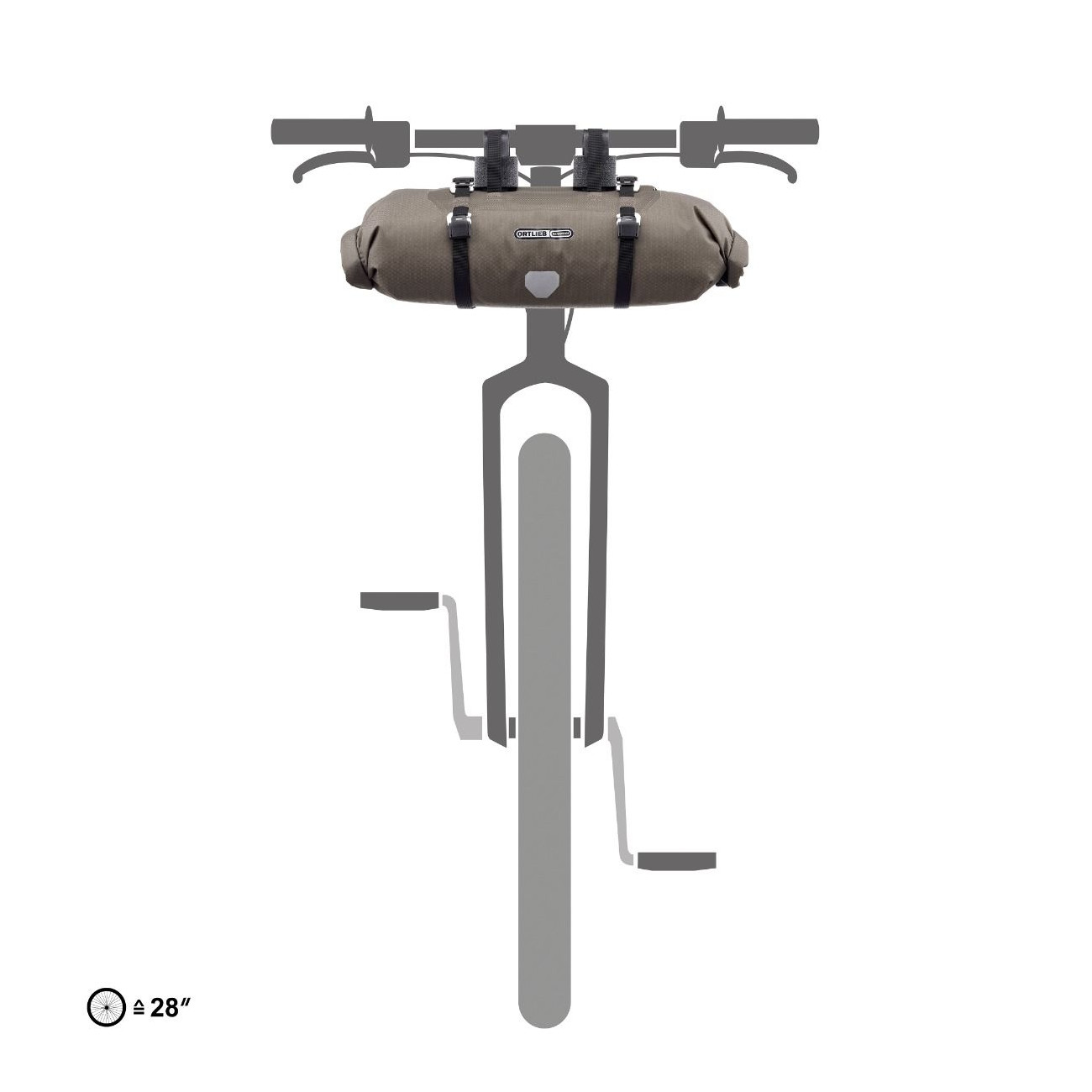 Ortlieb Handlebar-Pack 9 L Bikepacking-Lenkertasche braun