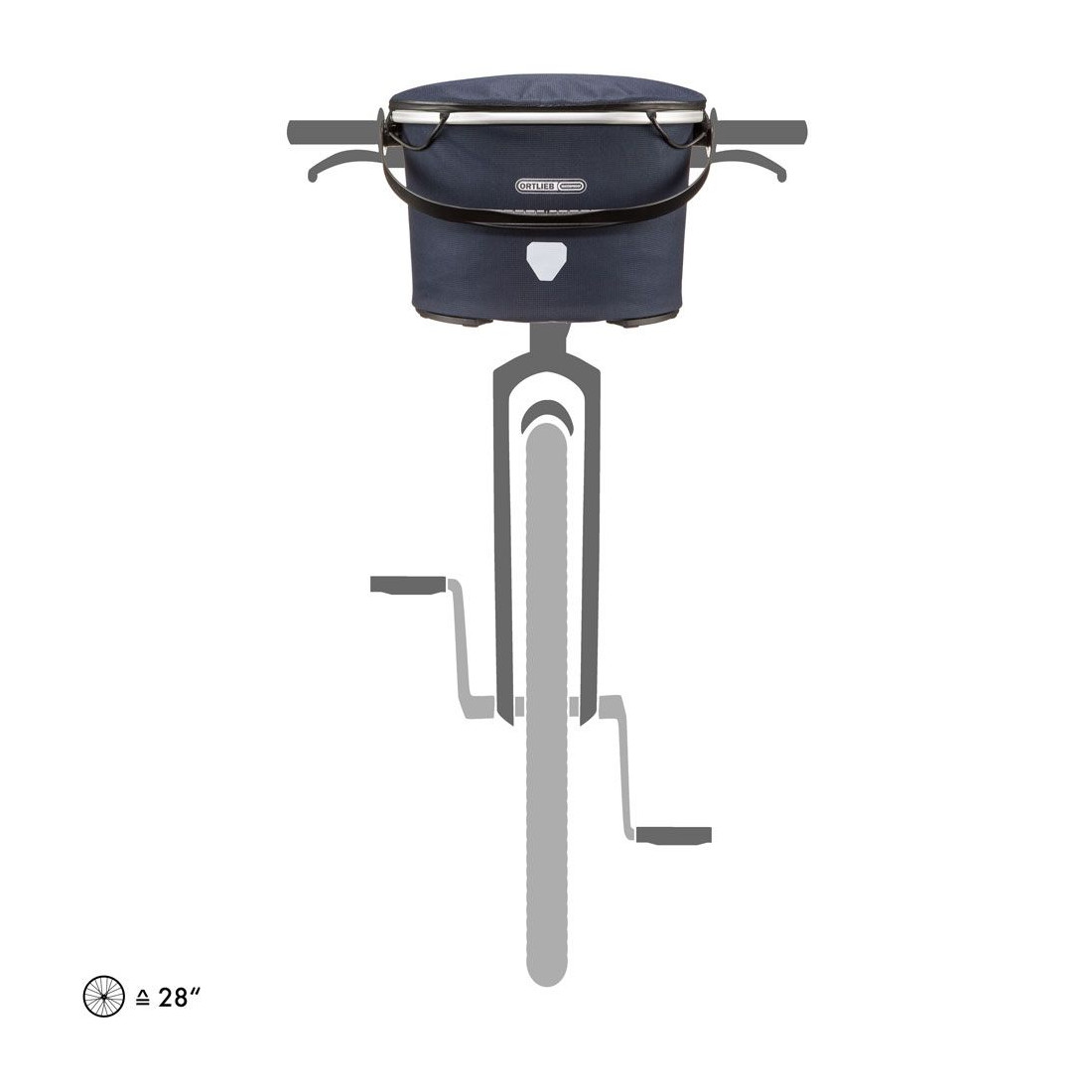 Ortlieb Up-Town Urban Lenkerkorb (Ink)