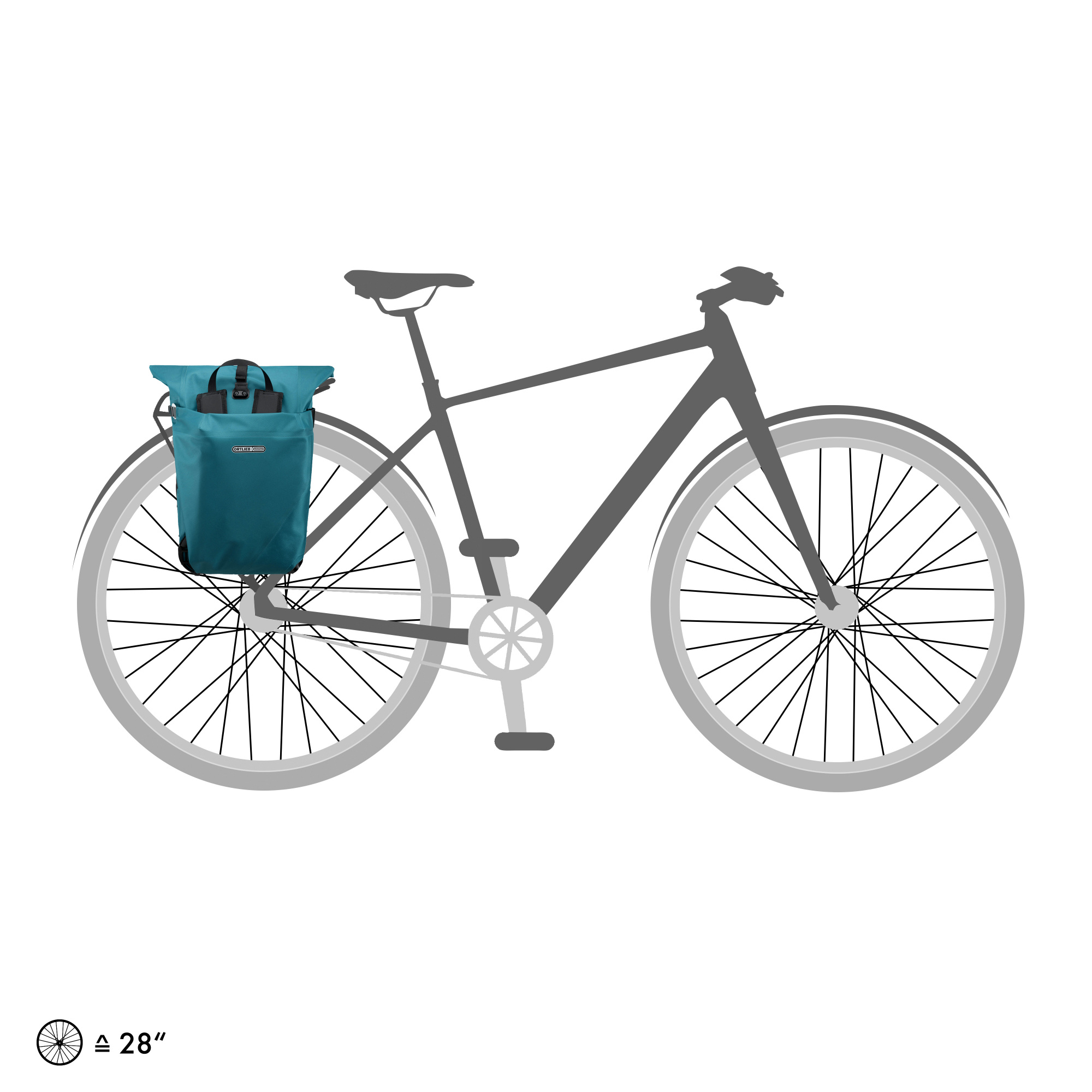 Ortlieb Vario QL2.1 20 l Fahrrad-Packtasche/Rucksack