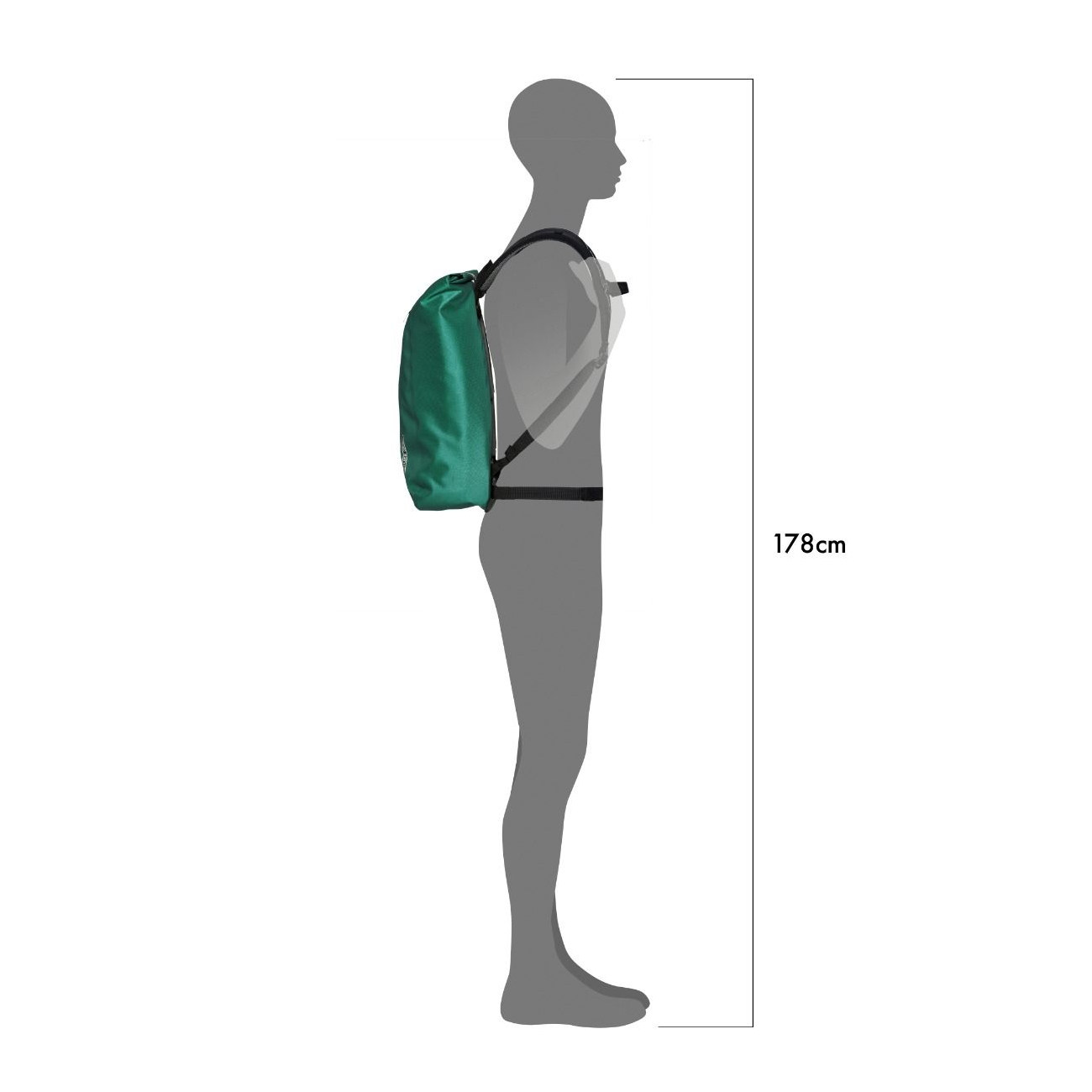 Ortlieb Velocity PS 17 L Fahrradrucksack grün