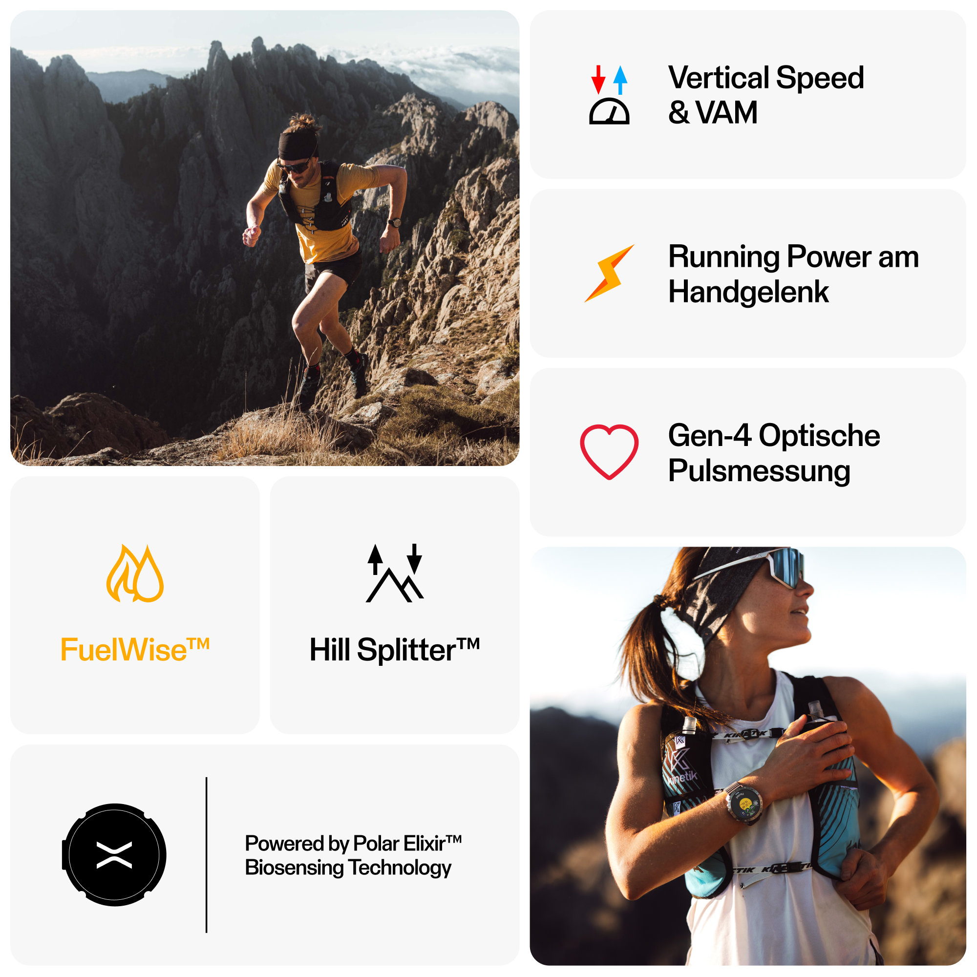 Polar Grit X2 Pro Outdoor Multisport Smartwatch schwarz (B-Ware)