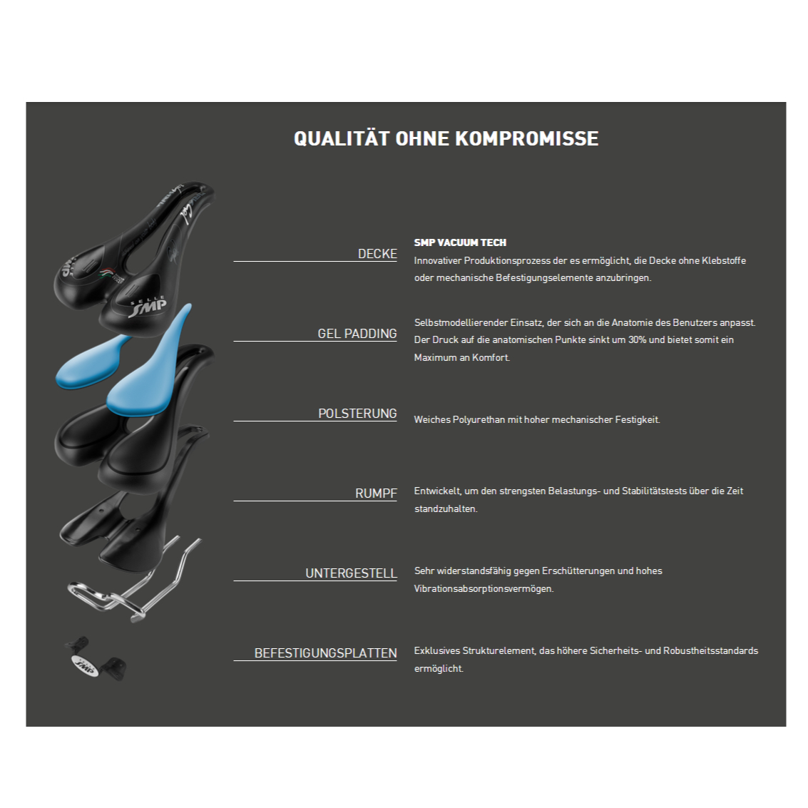 Selle SMP VT30C Gel Fahrradsattel