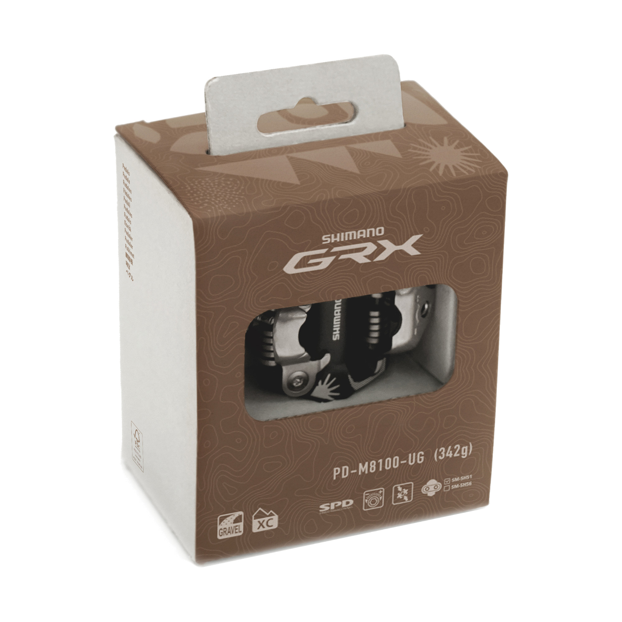 Shimano GRX PD-M8100-UG Gravel Klickpedale