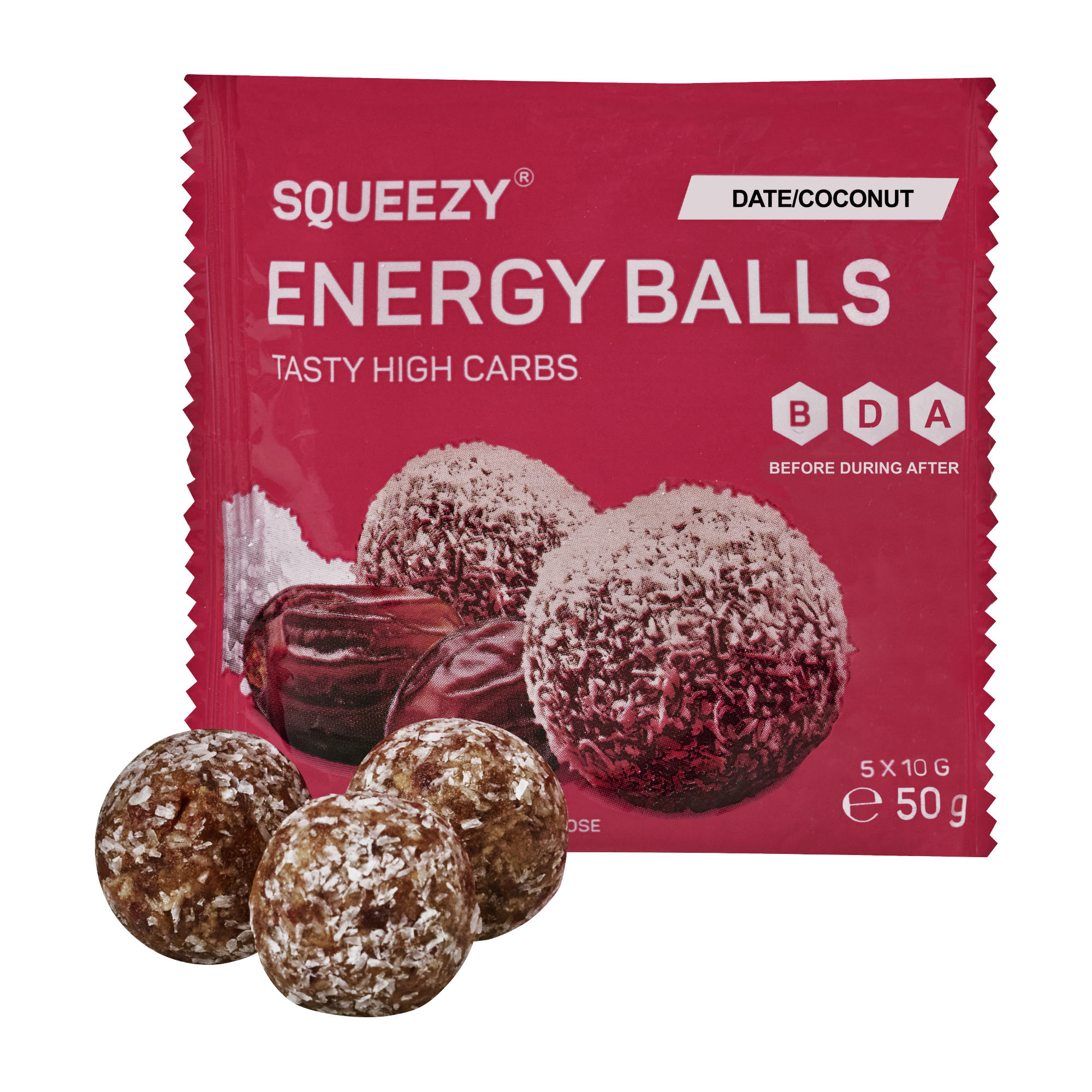 Squeezy Energy Balls Energiebällchen Box  10 x 50 g