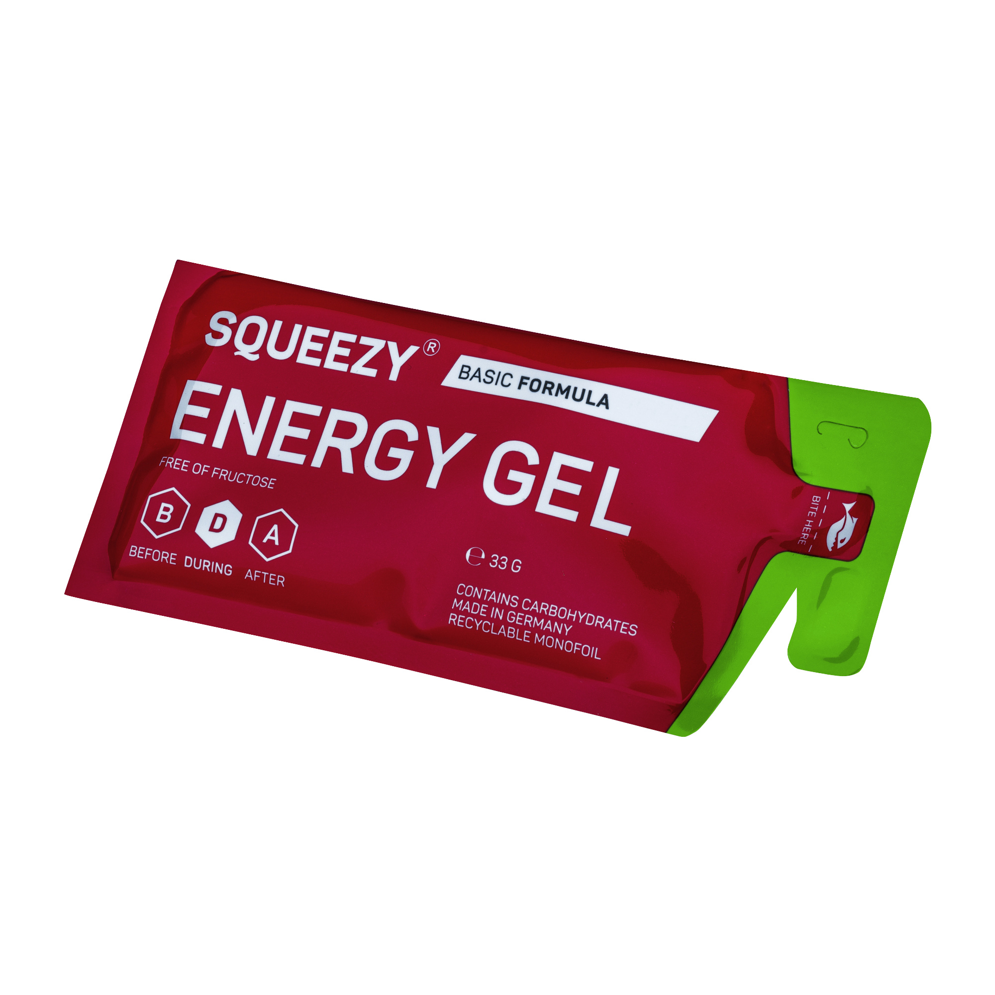 Squeezy Energy Gel vegan Box gemischt (12 x 33 g)