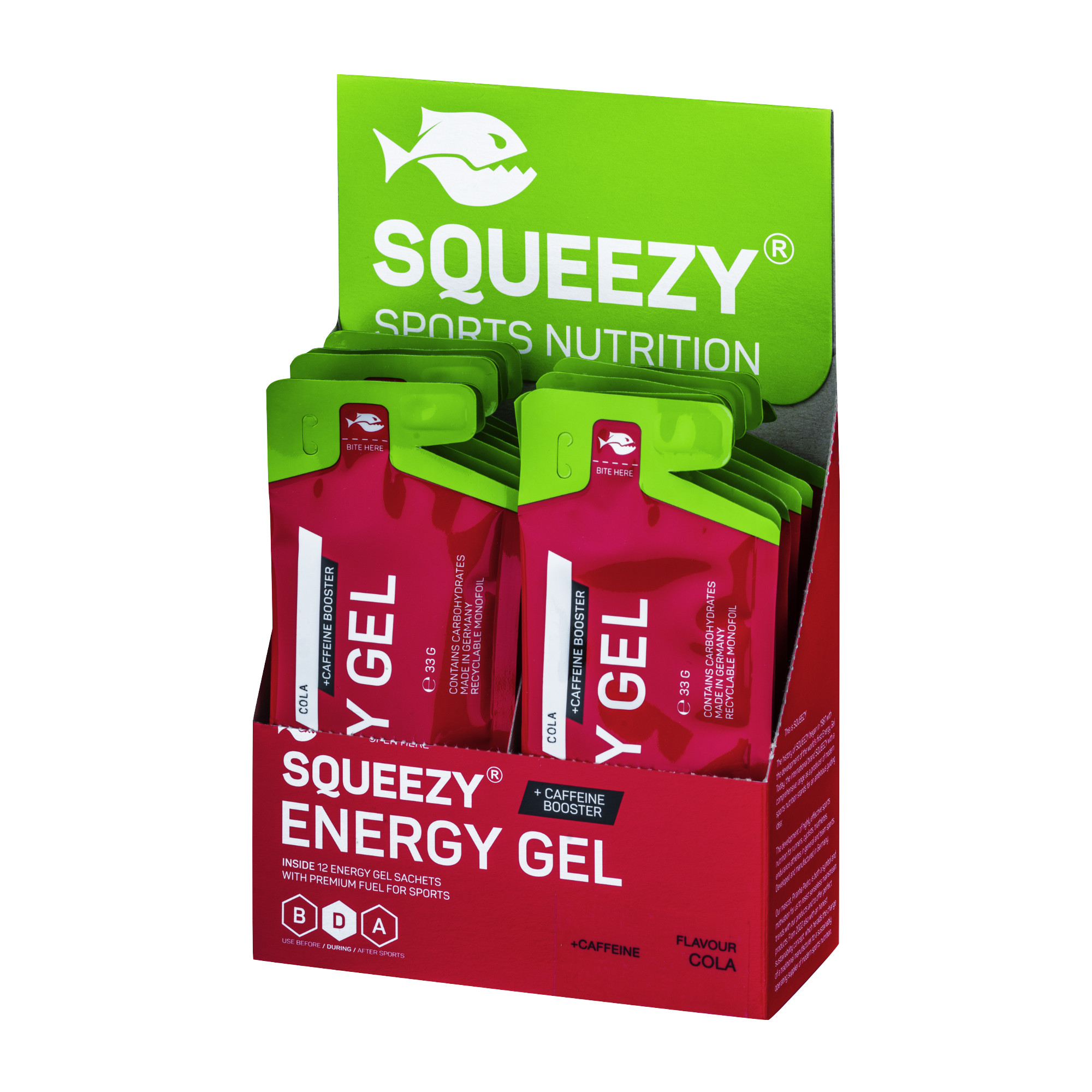 Squeezy Energy Gel vegan Box (12 x 30/33 g)