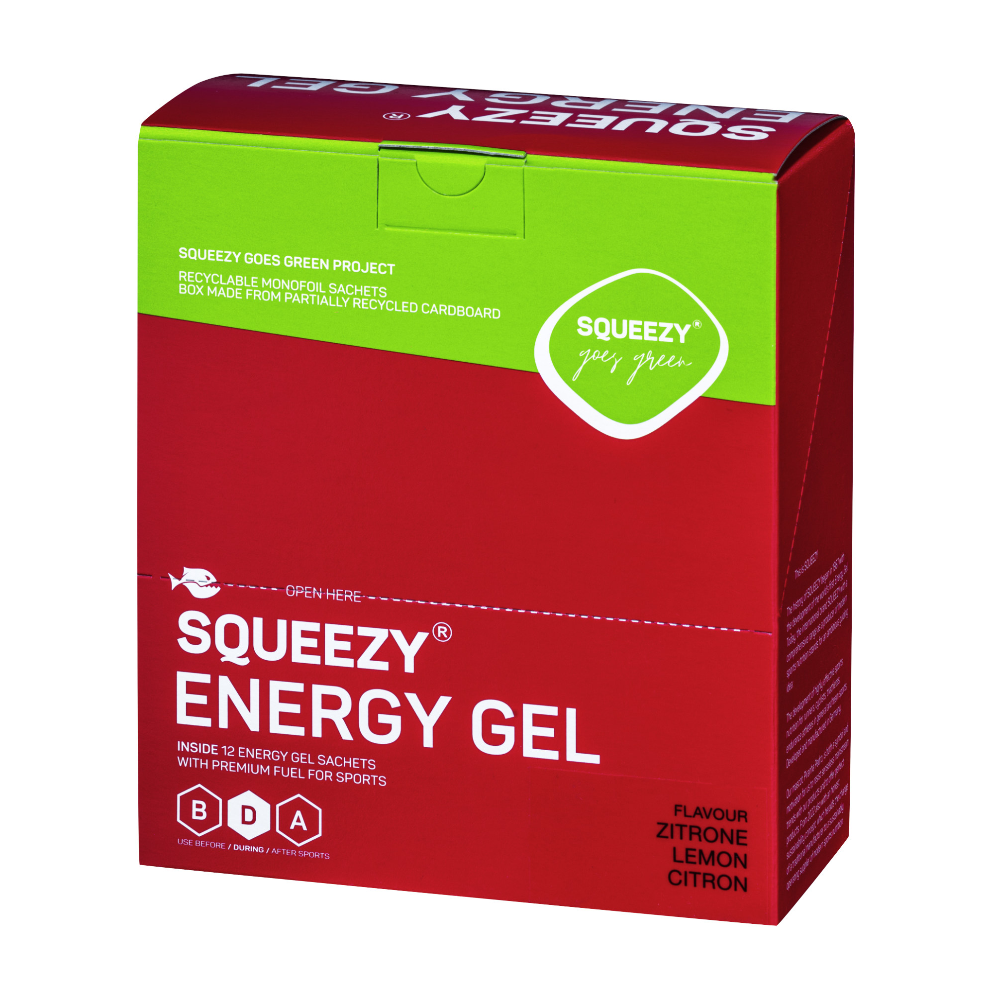 Squeezy Energy Gel vegan Box (12 x 30/33 g)