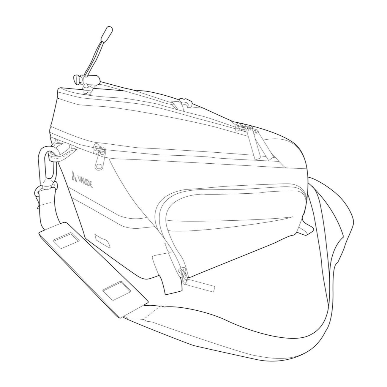 Vaude Silkroad Plus Gepäckträgertasche