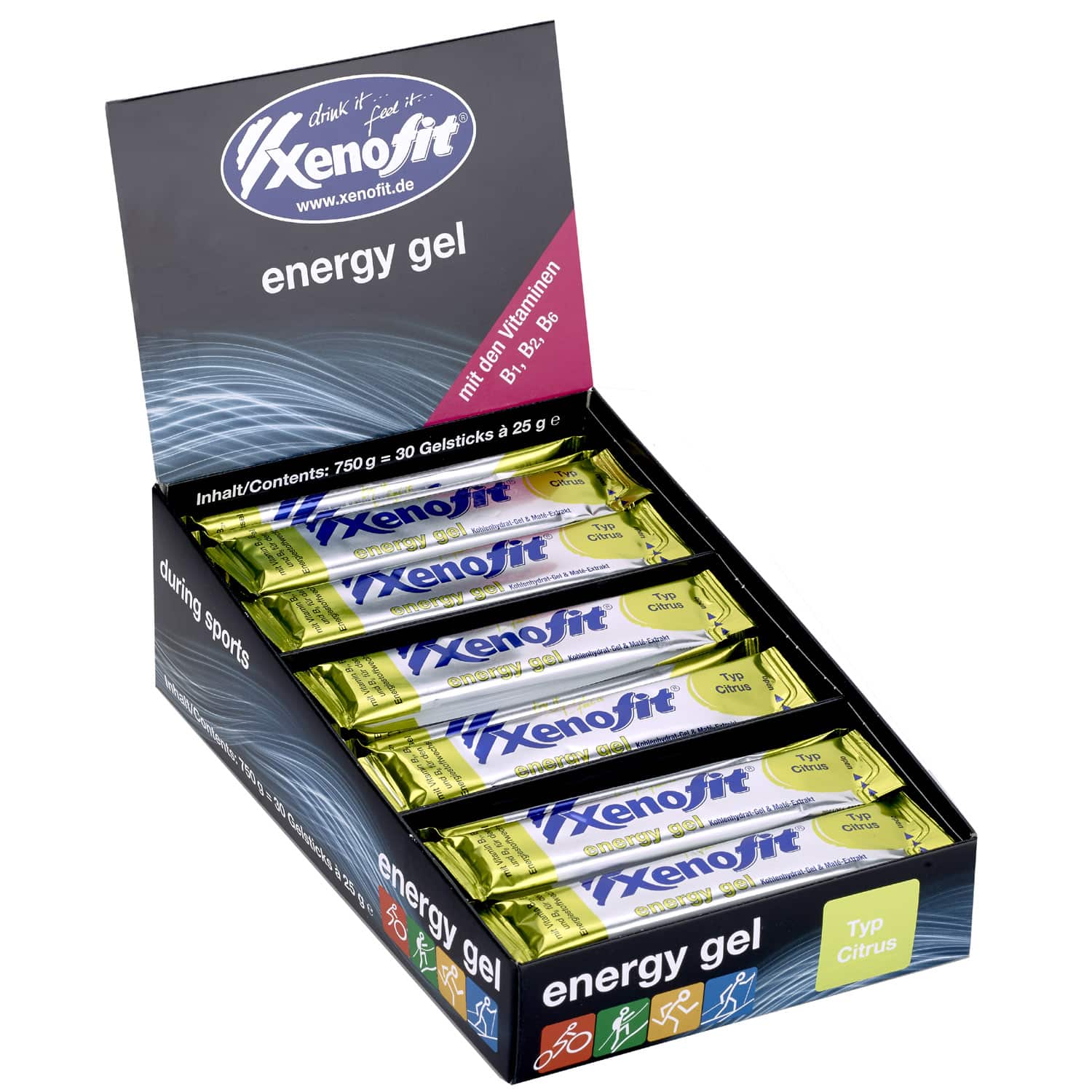 Xenofit Energy Gel Box (30 x 25 g)