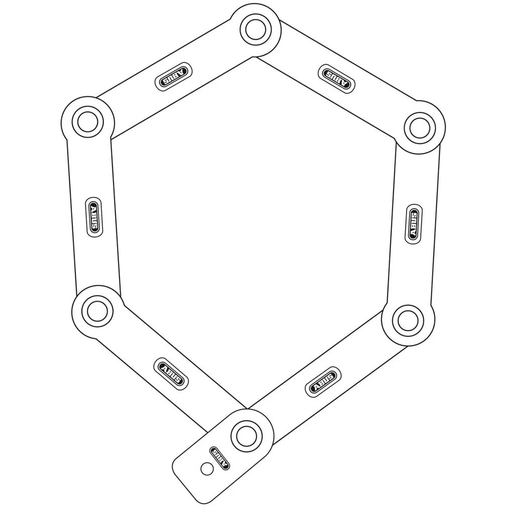 Abus Bordo Alarm 6000KA/90 BK SH Faltschloss