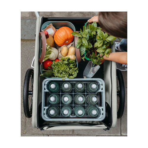 Croozer Cargo Kalle Fahrradanhänger Transport grün