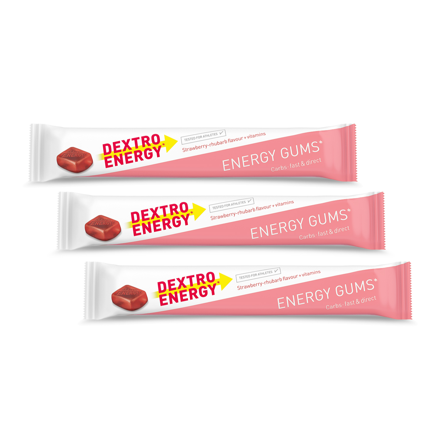 Dextro Energy* Gums Fruchtgummi 3er-Set (3 x 45 g)