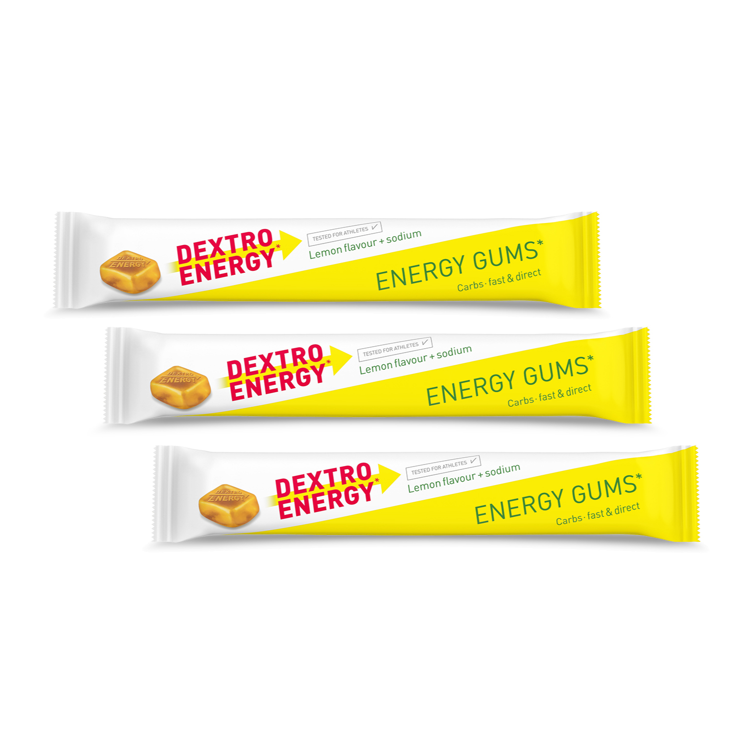 Dextro Energy* Gums Fruchtgummi 3er-Set (3 x 45 g)