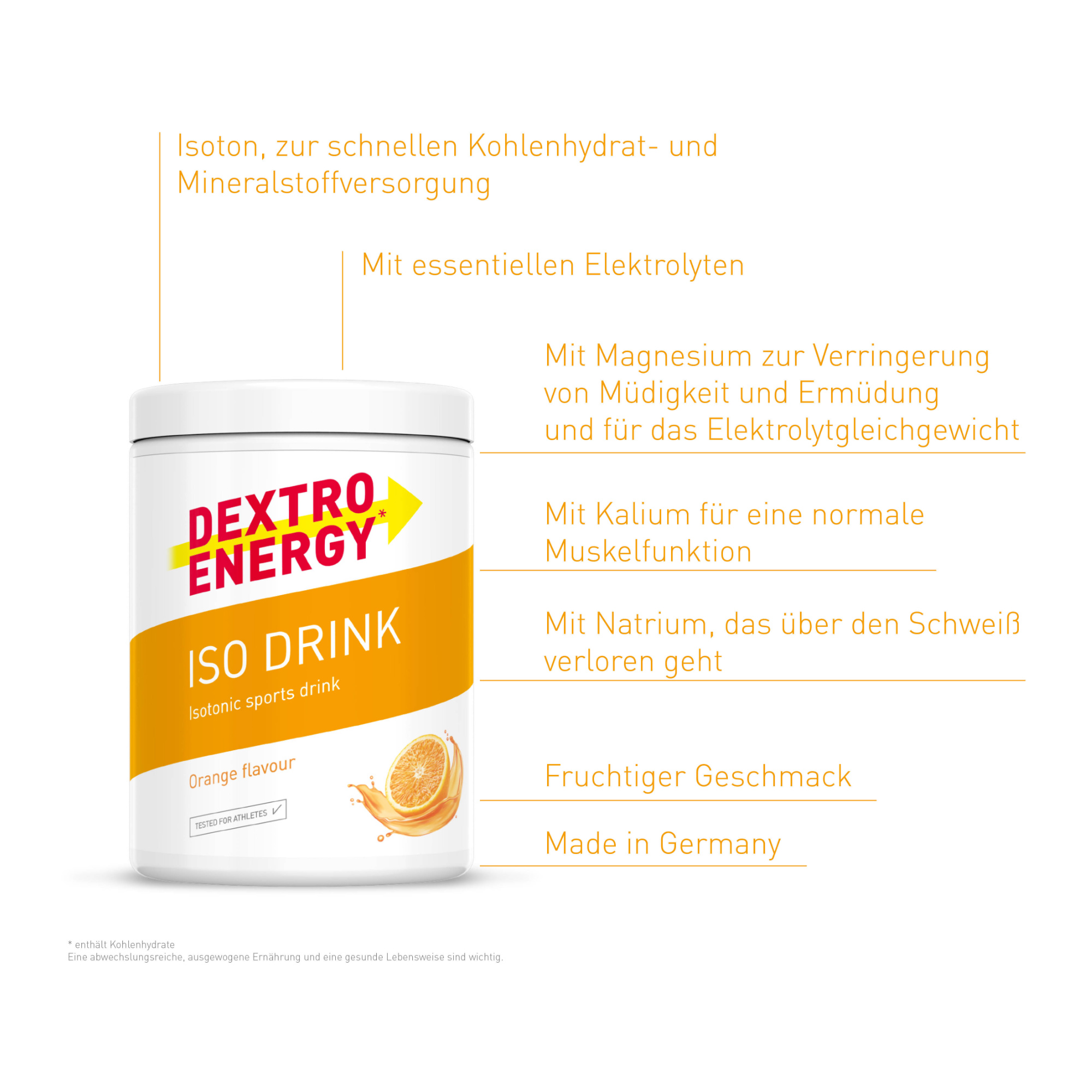 Dextro Energy* Iso Drink isotonisches Getränkepulver (440 g)