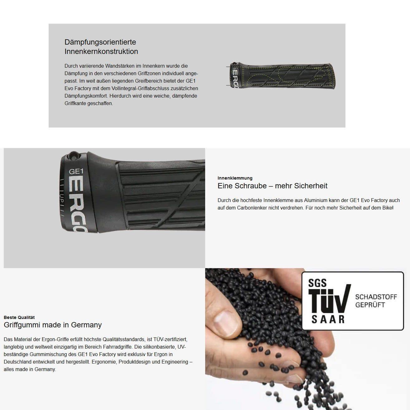 Ergon GE1 Evo Factory MTB-Griffe