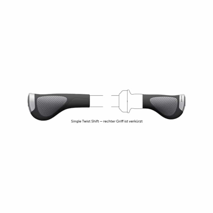 Ergon GP1 Evo Biokork Single Twistshift Fahrradgriffe ergonomisch