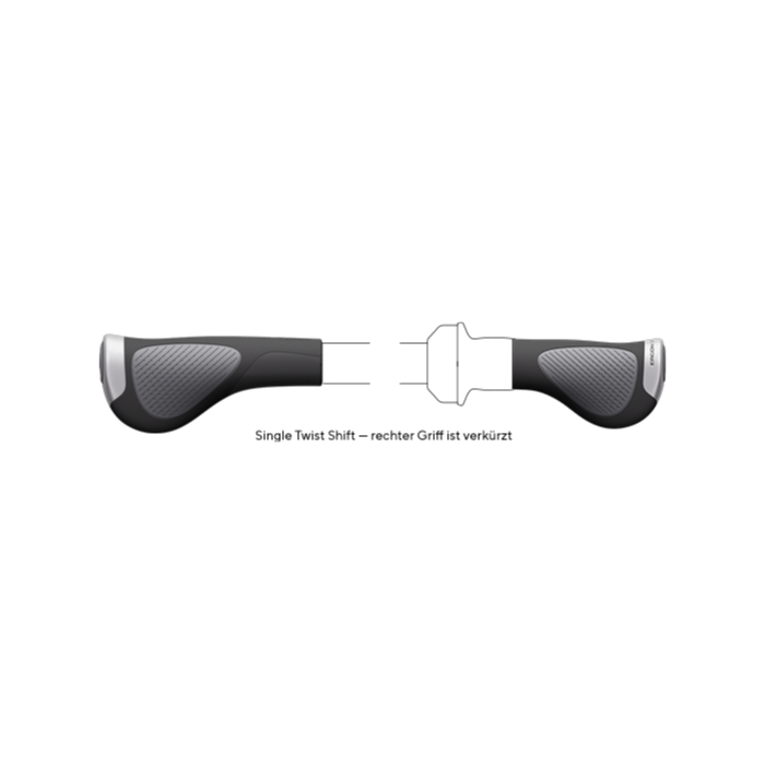 Ergon GP1 Evo Single Twistshift Fahrradgriffe ergonomisch