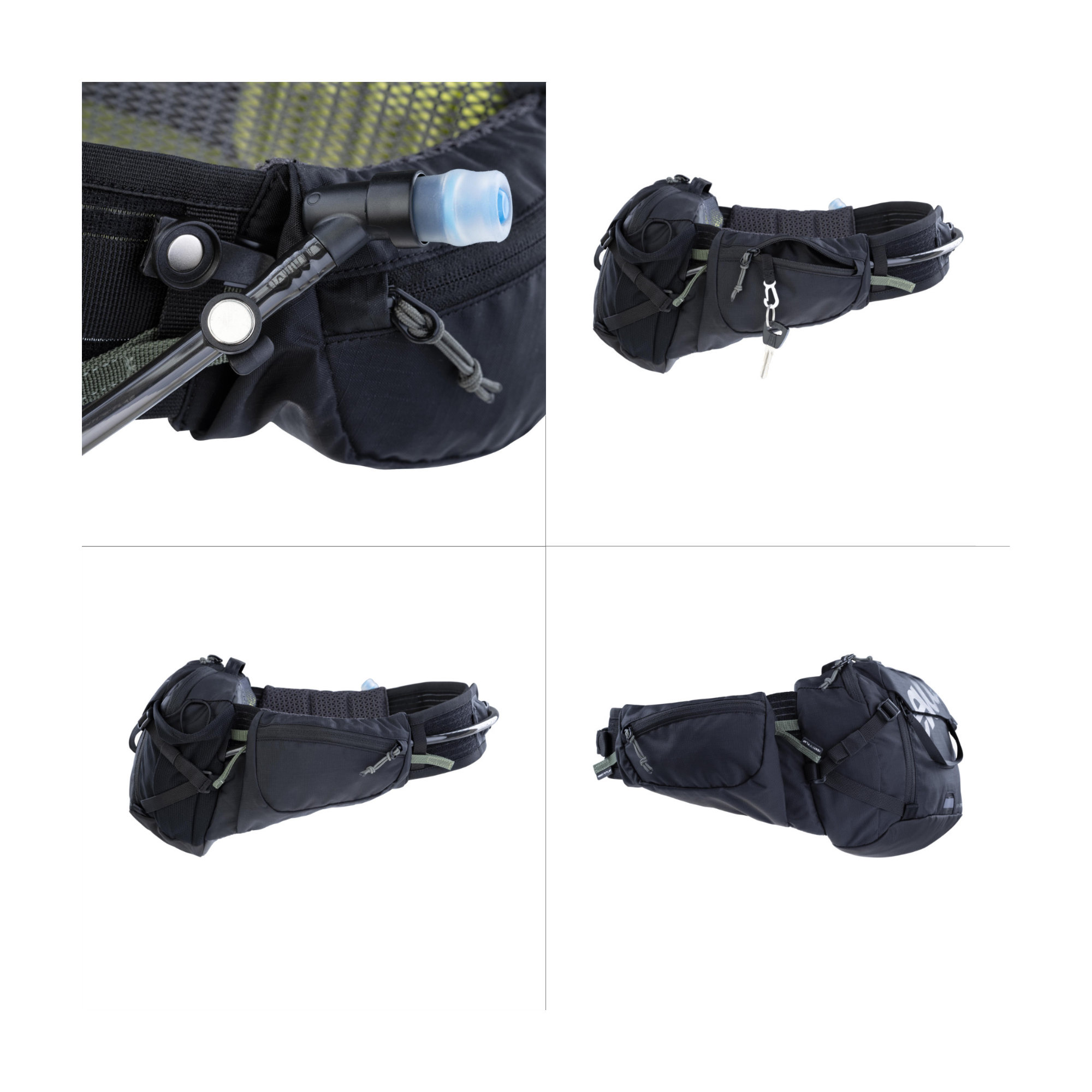 Evoc Hip Pack Pro 3 Gürteltasche Fahrrad schwarz inkl. 1,5 l Trinkblase