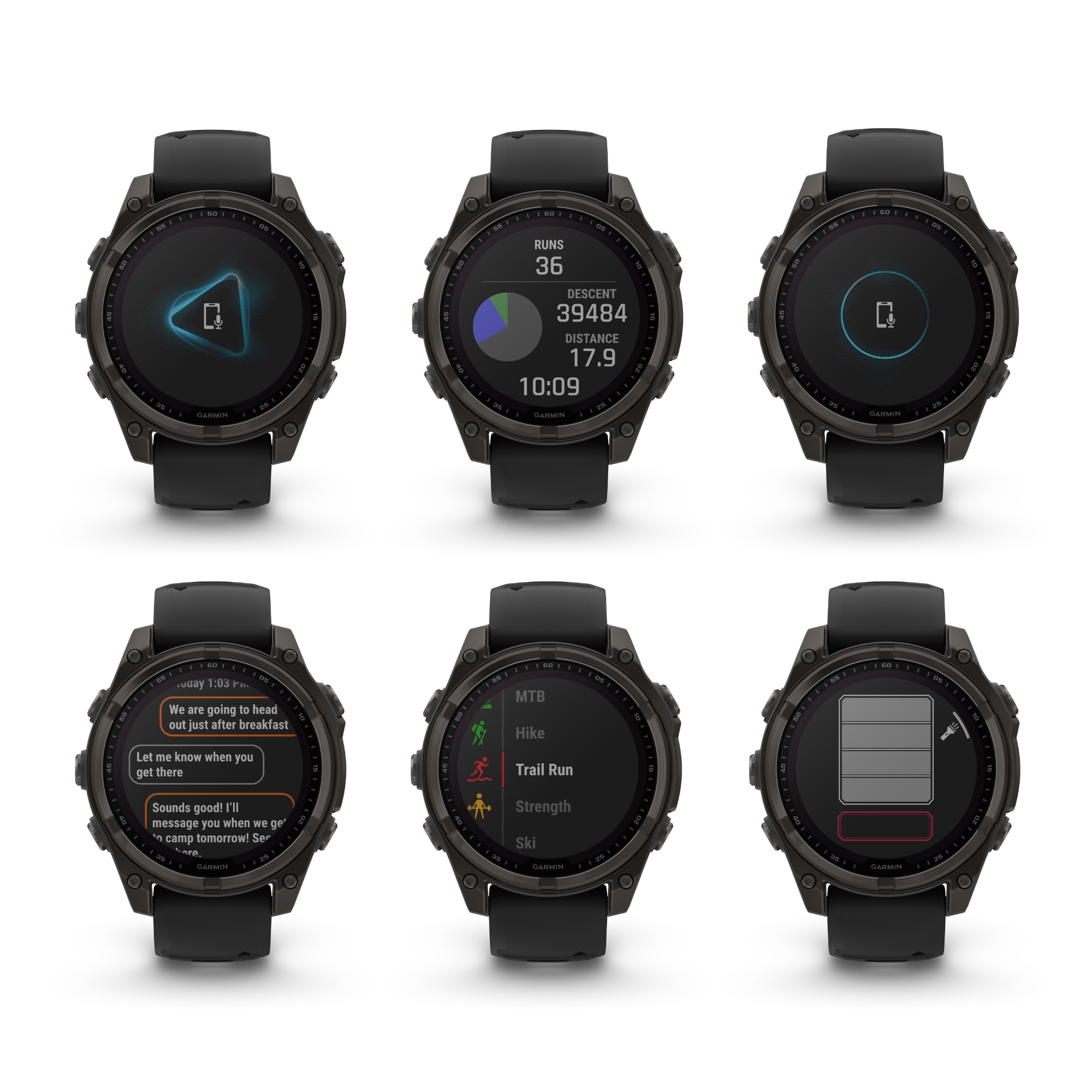 Garmin Fenix 8 Solar Smartwatch GPS graphit-titan-carbongrau - B-Ware